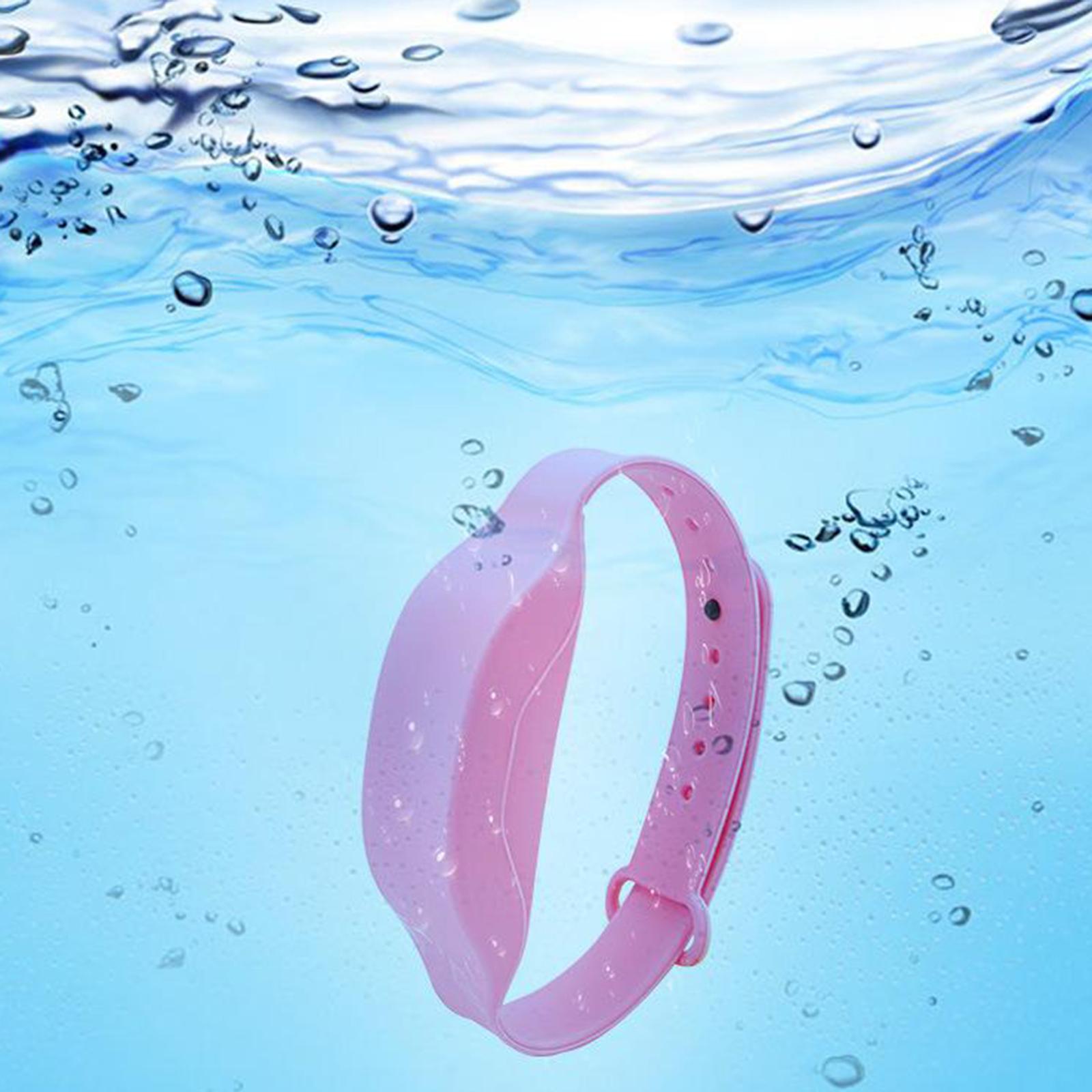 Portable Soap Bracelet Hand Sanitizer Dispenser Band Squeeze Bottles Blue