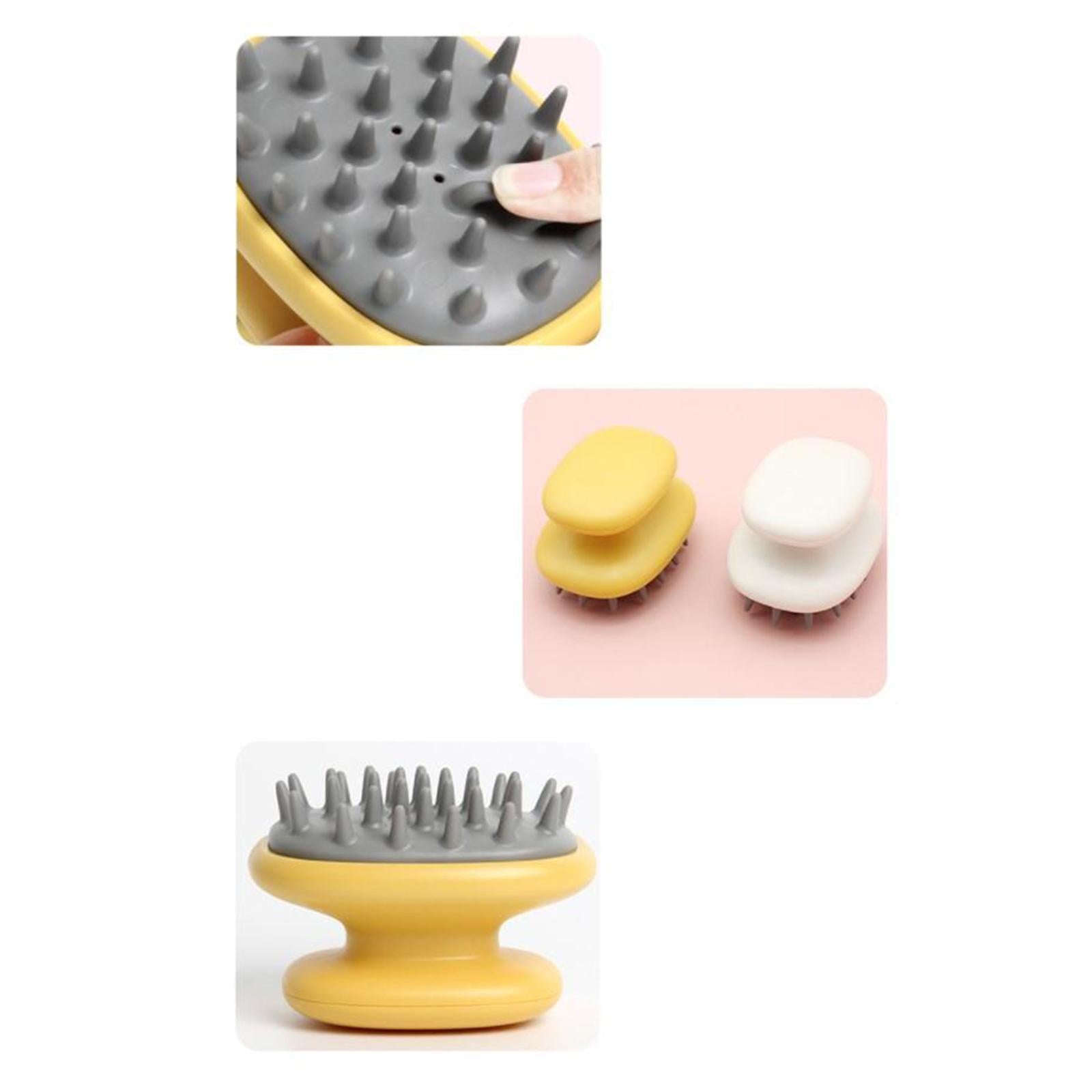 Handheld Shower Hair Scalp Shampoo Massager Brush Head Scrubber Salon Blue