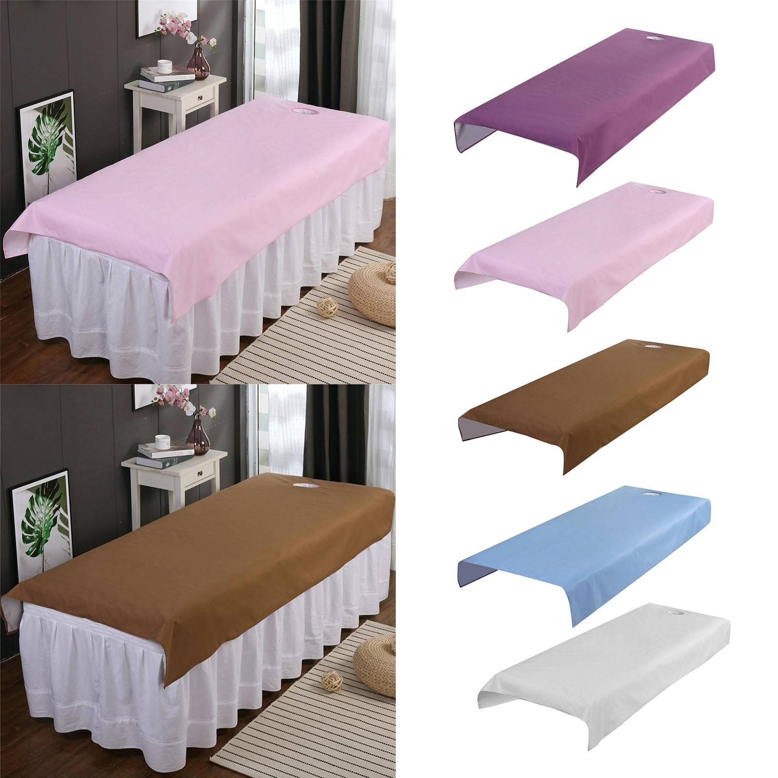 Professional Waterproof Massage Bed Table Cover Anti-oil Spa Sheets White