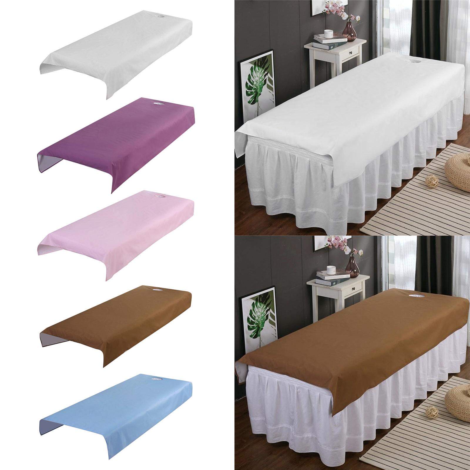 Professional Waterproof Massage Bed Table Cover Anti-oil Spa Sheets White