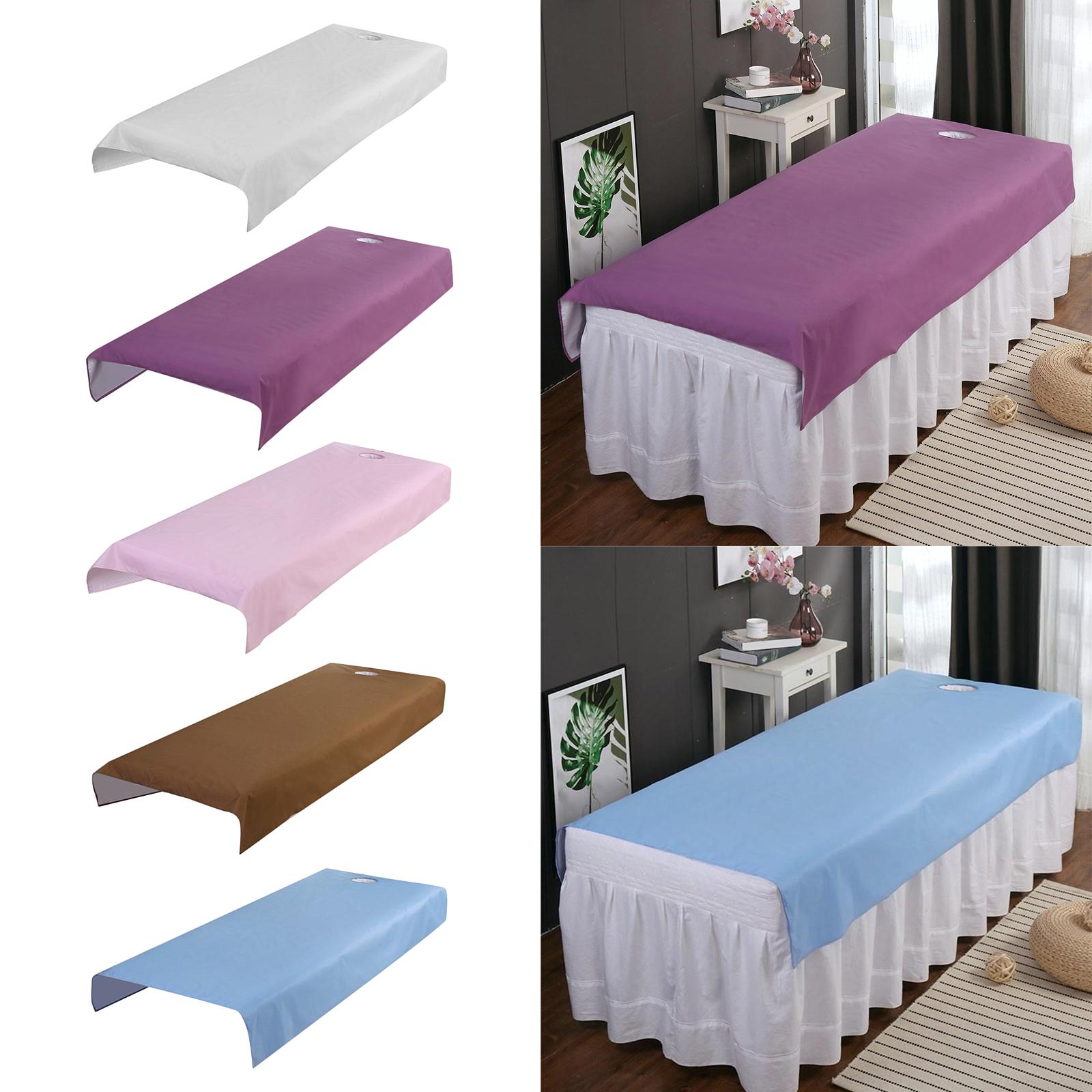 Professional Waterproof Massage Bed Table Cover Anti-oil Spa Sheets White