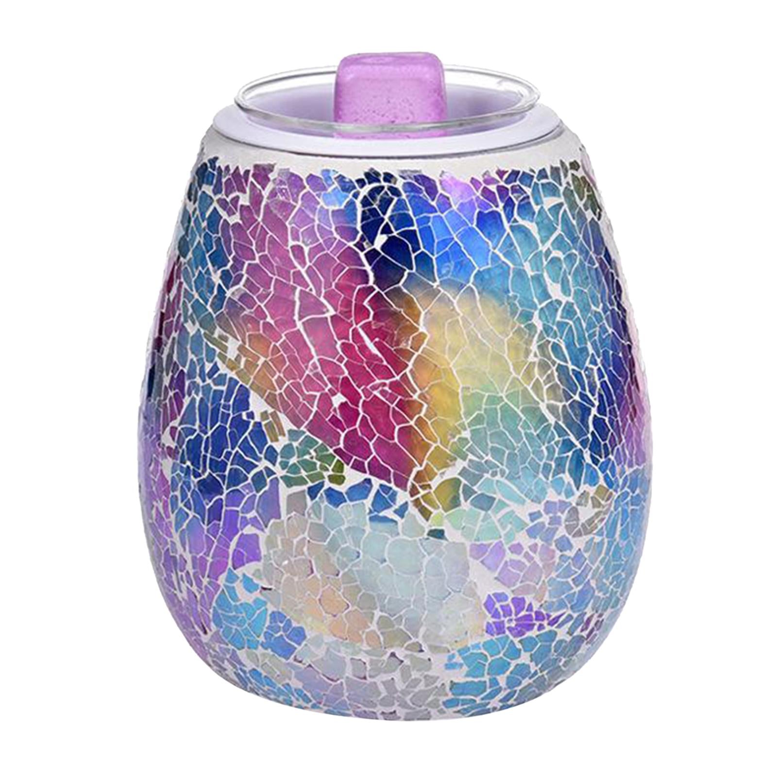 Premium Glass Aroma Diffuser Led Night Light Candle Warmer Coffee Bar US