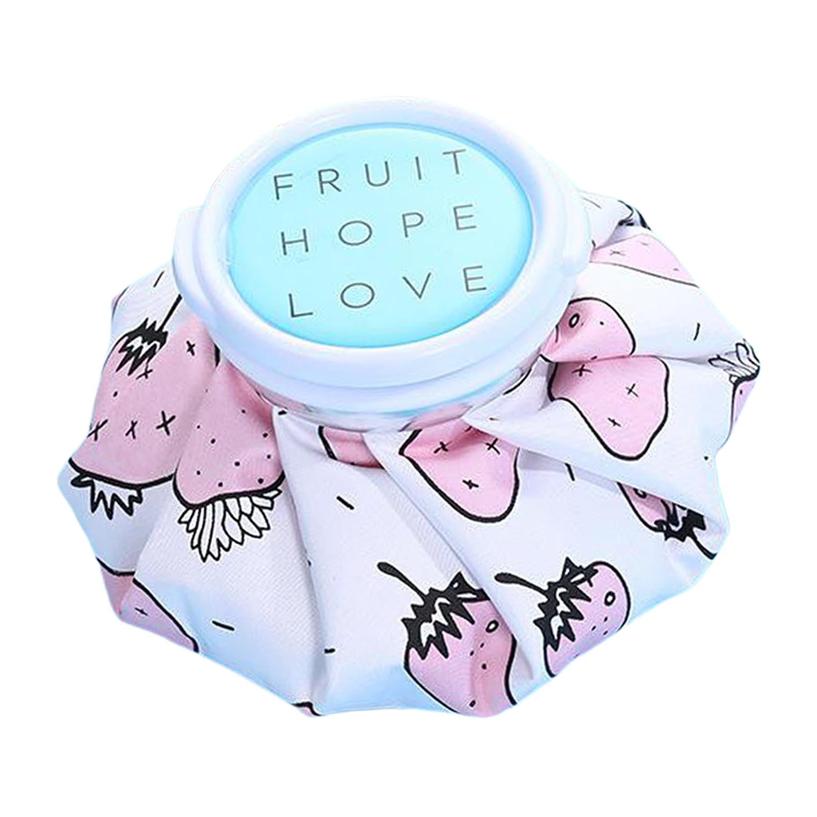PVC Ice/Hot Water Bottle Reusable Bag for Knee Head Leg Muscle Injury Pink