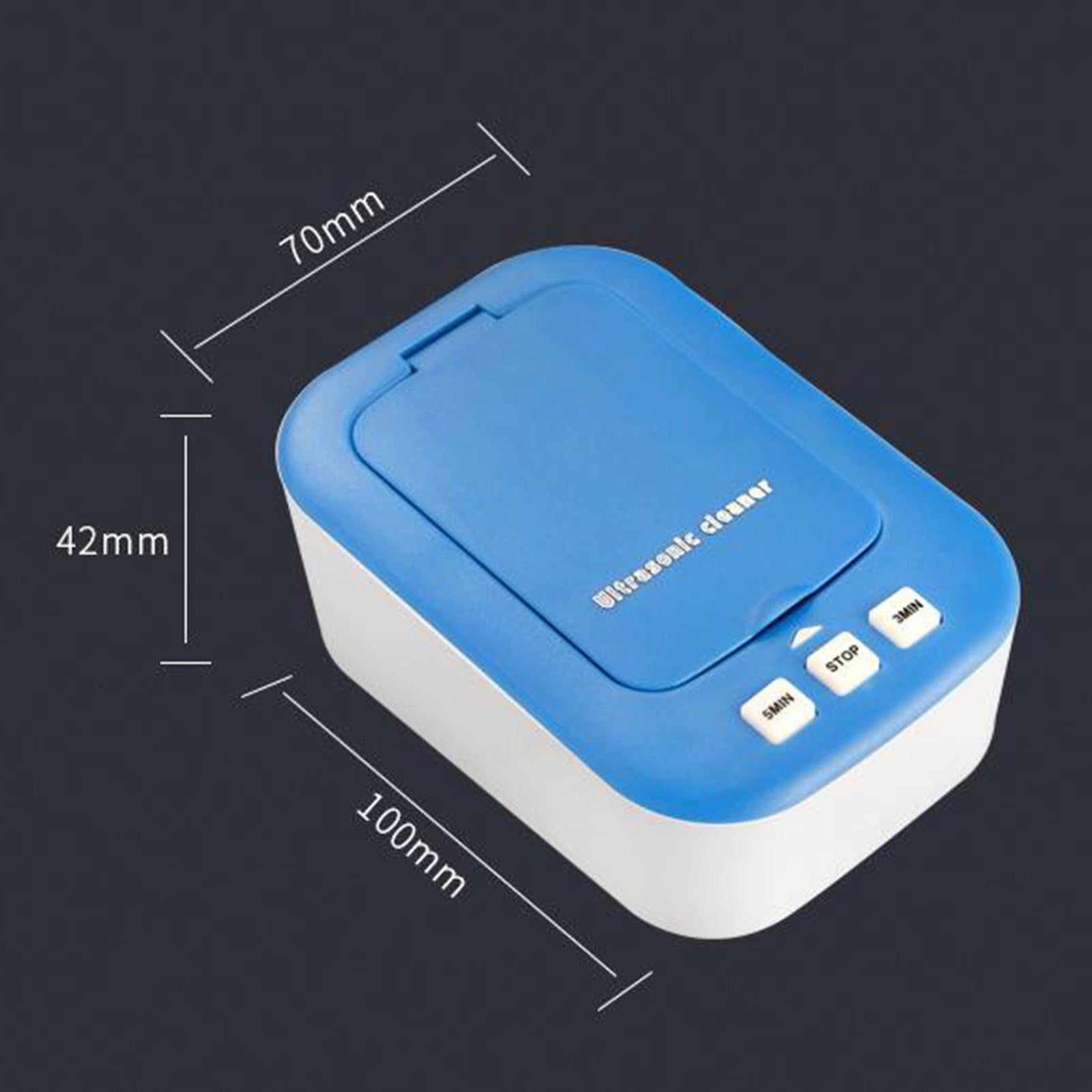 Contact Lens Cleaner Machine Fast Vibration for Soft Lens RGP Lens blue