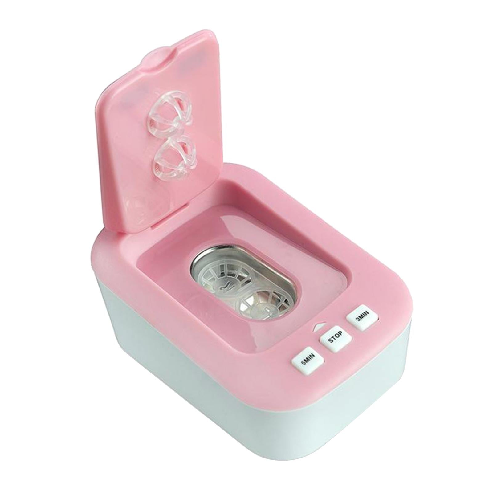 Contact Lens Cleaner Machine Fast Vibration for Soft Lens RGP Lens pink