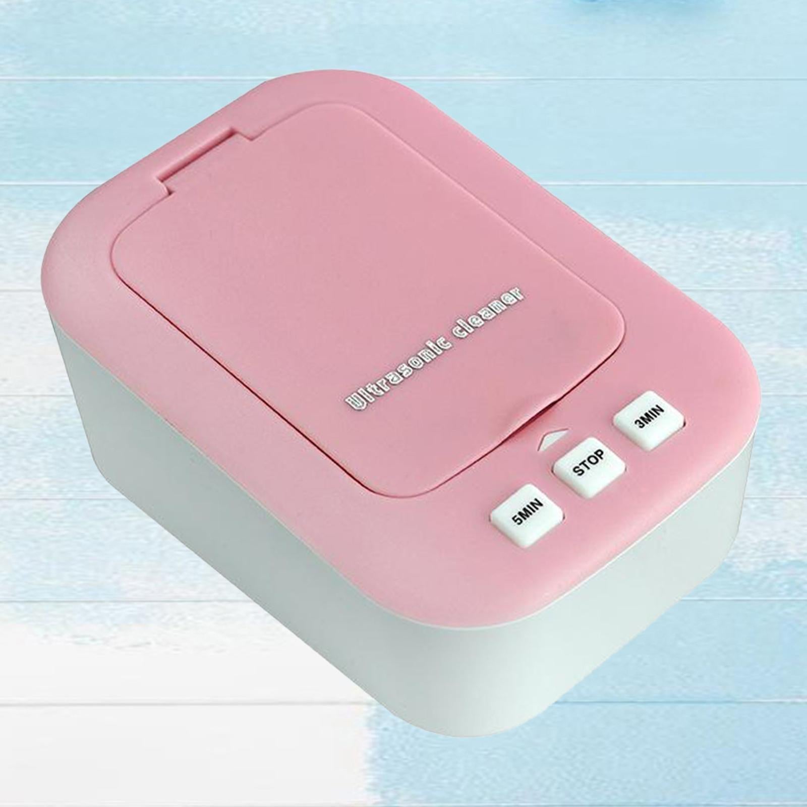 Contact Lens Cleaner Machine Fast Vibration for Soft Lens RGP Lens pink