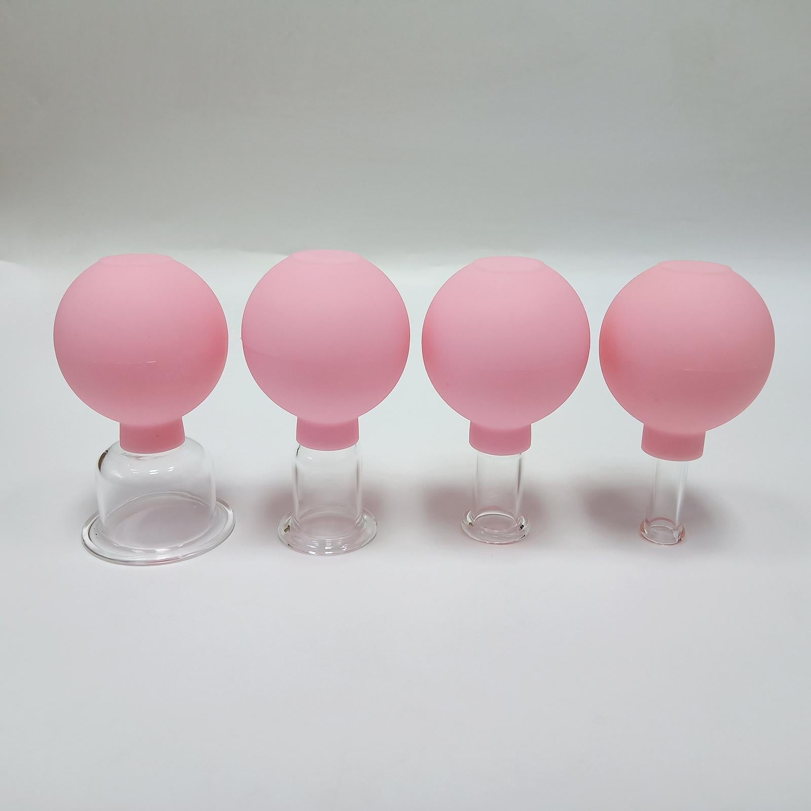 4Pieces Portable Massage Cupping Cup Home Eye Back Leg Full Body Message