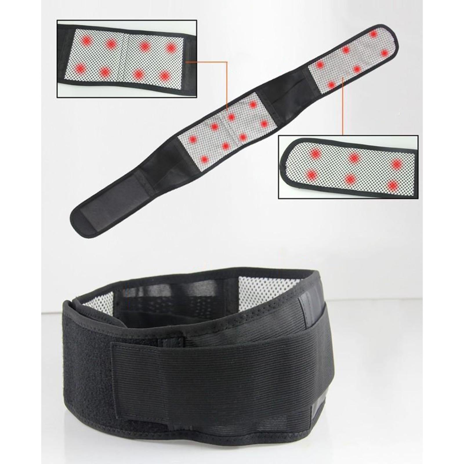 Adjustable Magnetic Therapy Self-Heating Back Waist Support Belt Strap M