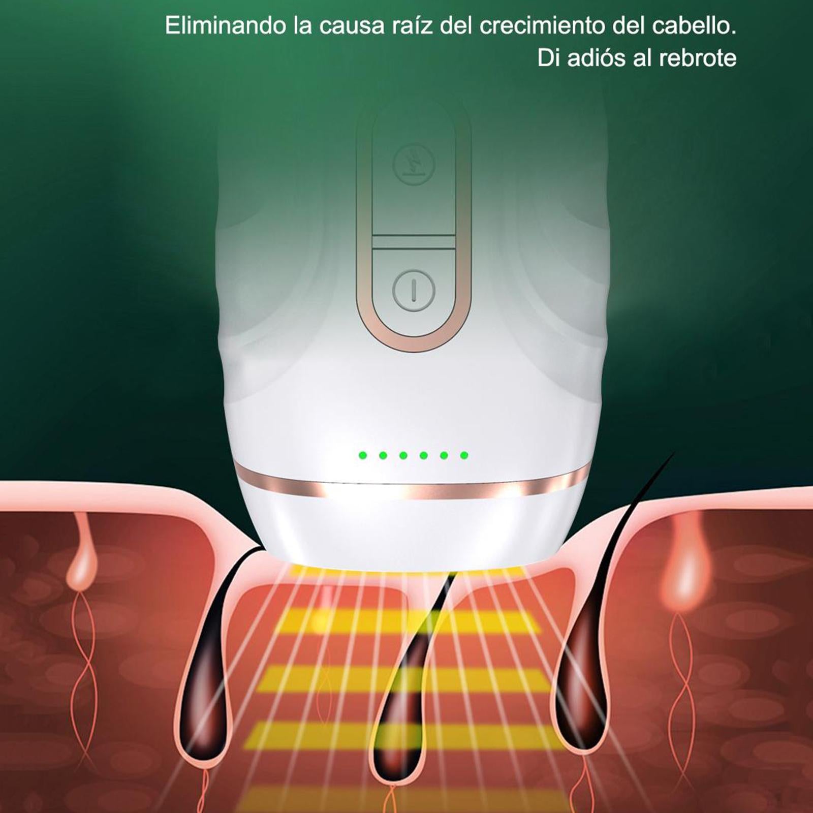 Laser Hair Removal 999999 Pulses Permanent Hair Removal Device EU White