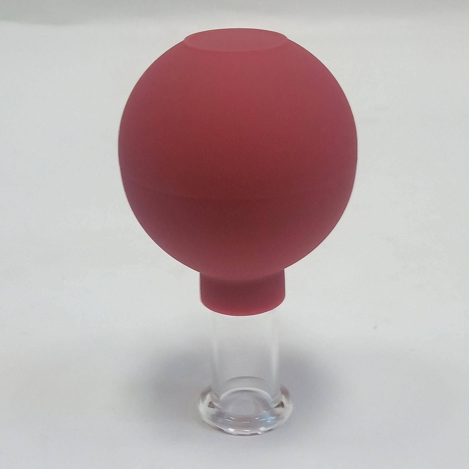4Pcs Facial Cupping Therapy Massage Vacuum Suction Glass Cups Red