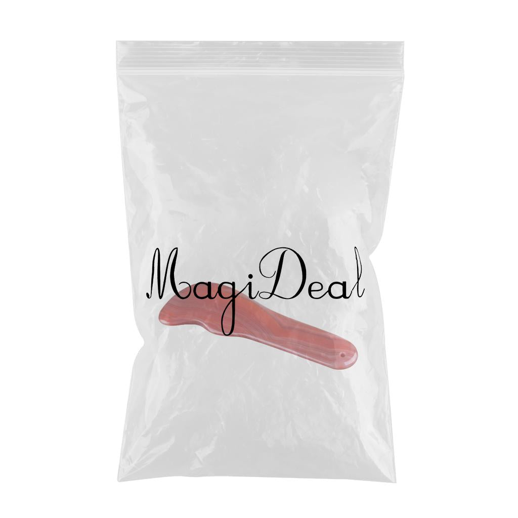 Red Jade Roller Gua Sha Scraping Massage Face Facial Tool Shape 04