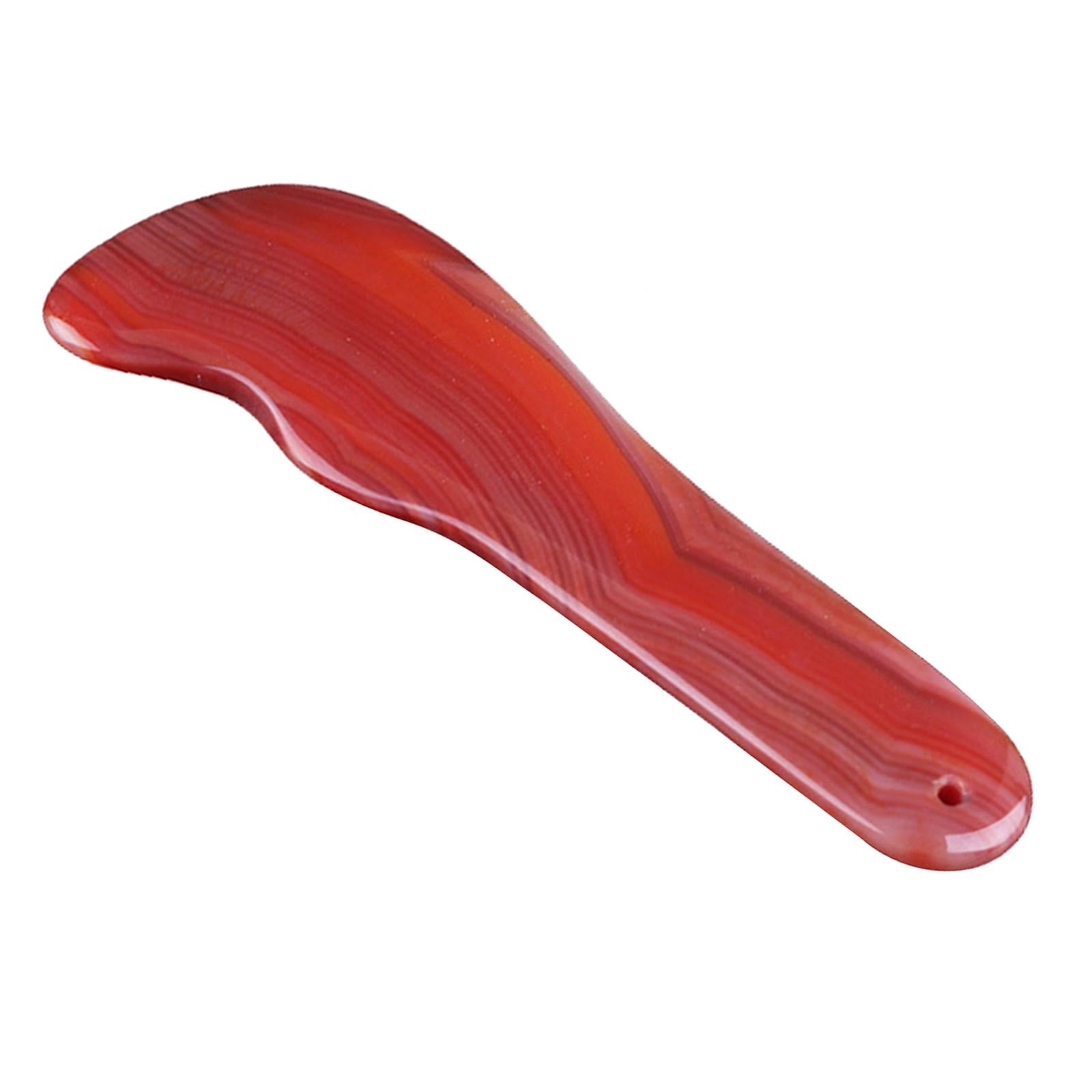 Red Jade Roller Gua Sha Scraping Massage Face Facial Tool Shape 04