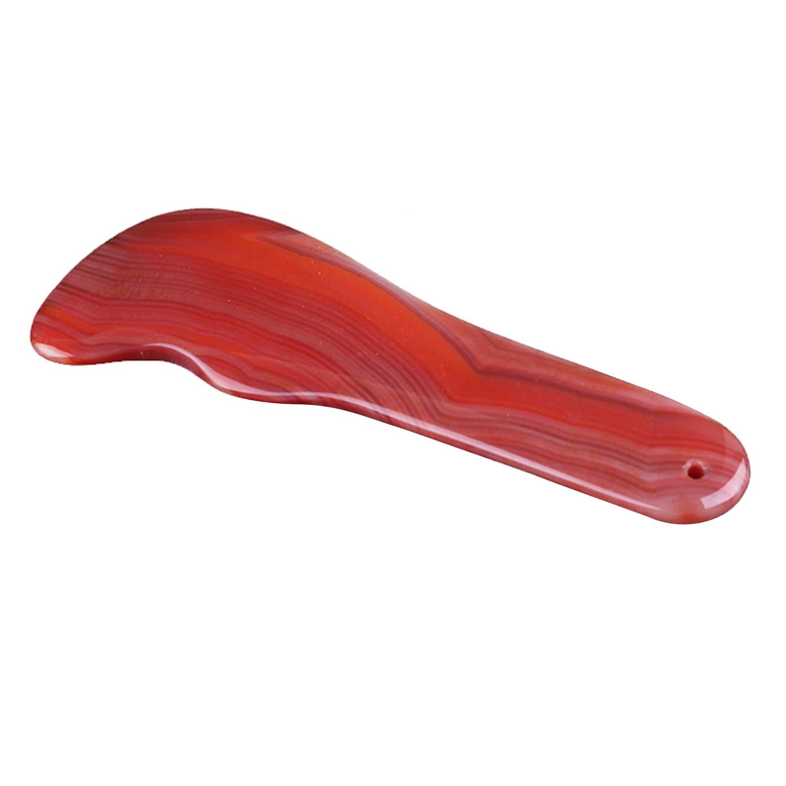 Red Jade Roller Gua Sha Scraping Massage Face Facial Tool Shape 04