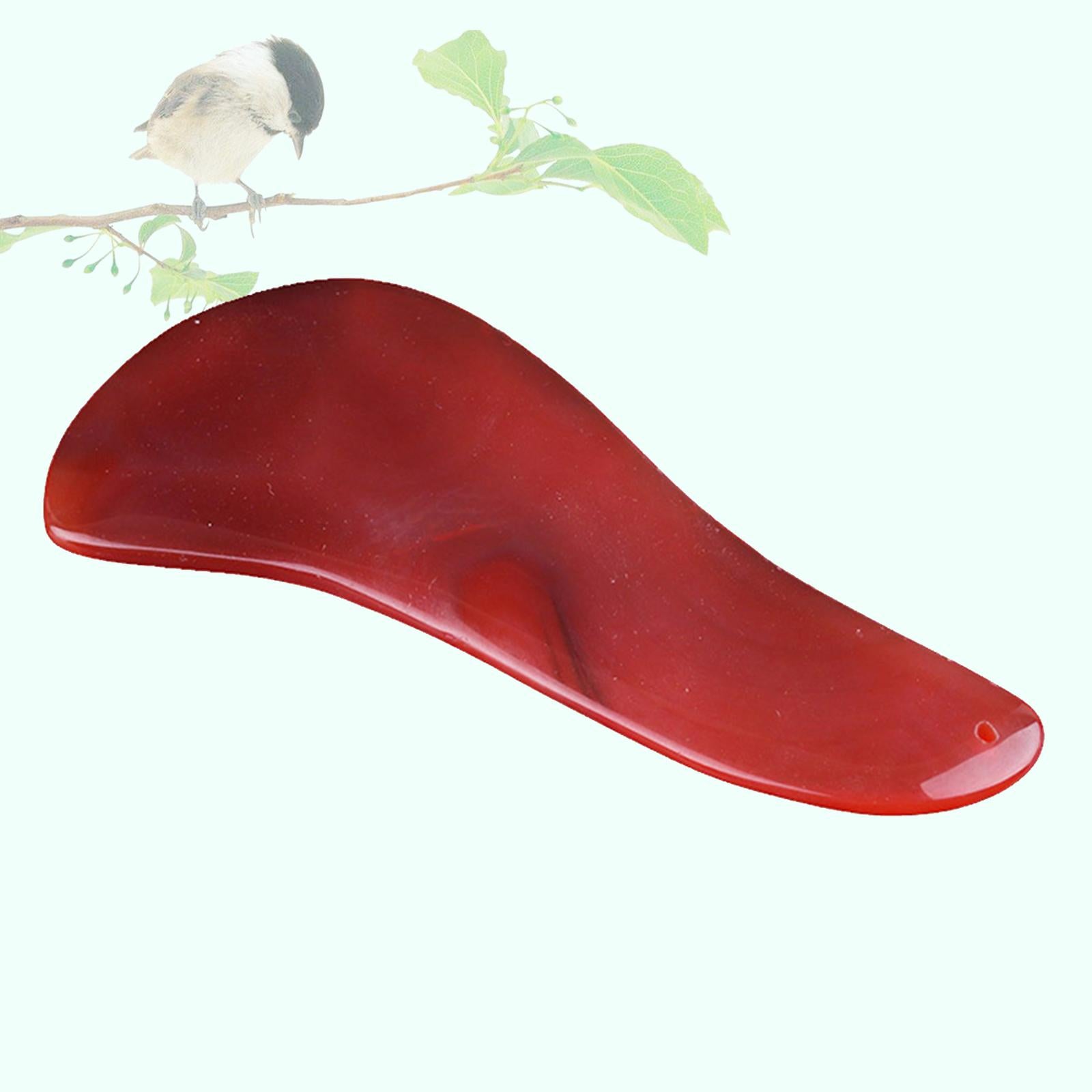 Red Jade Roller Gua Sha Scraping Massage Face Facial Tool Shape 05