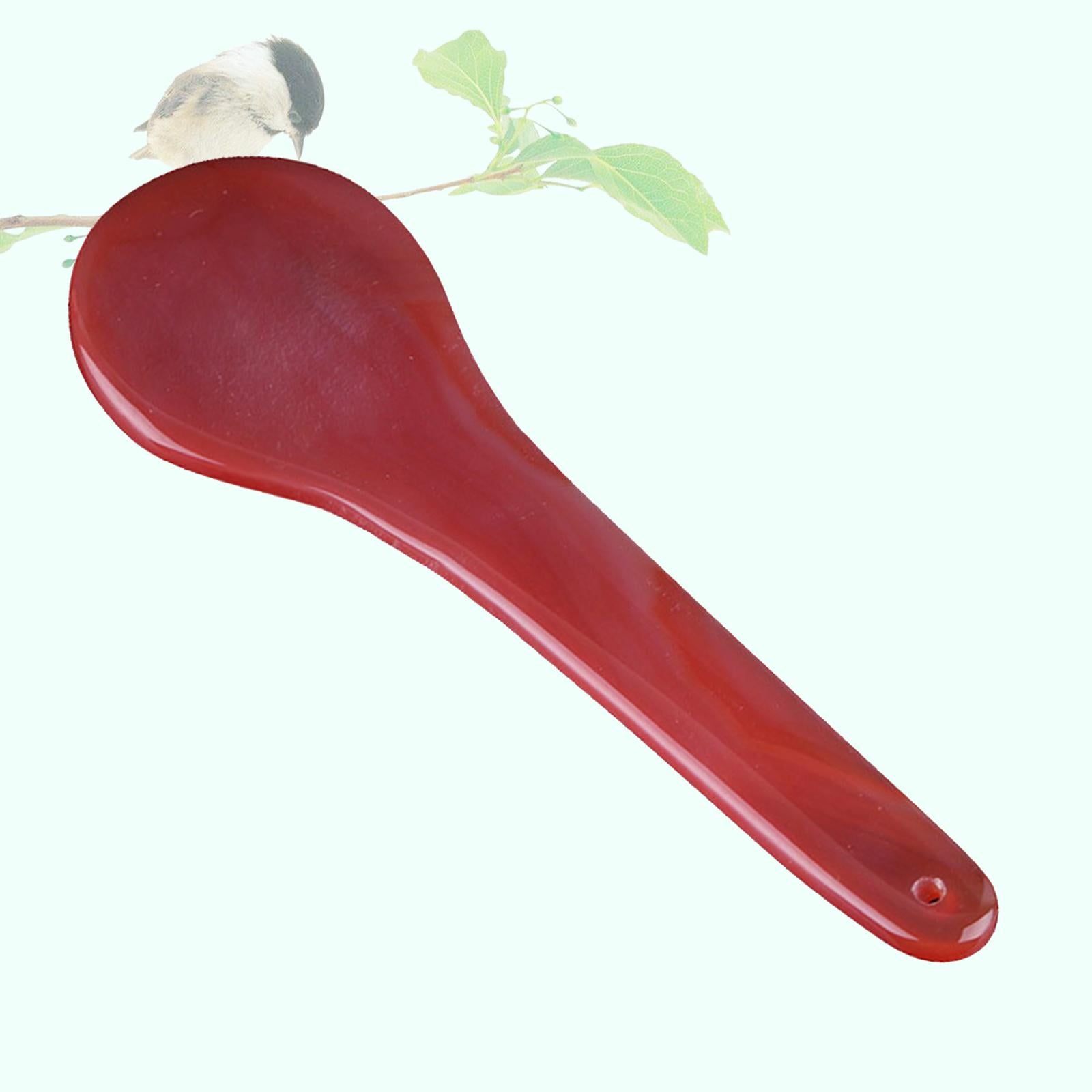 Red Jade Roller Gua Sha Scraping Massage Face Facial Tool Shape 06