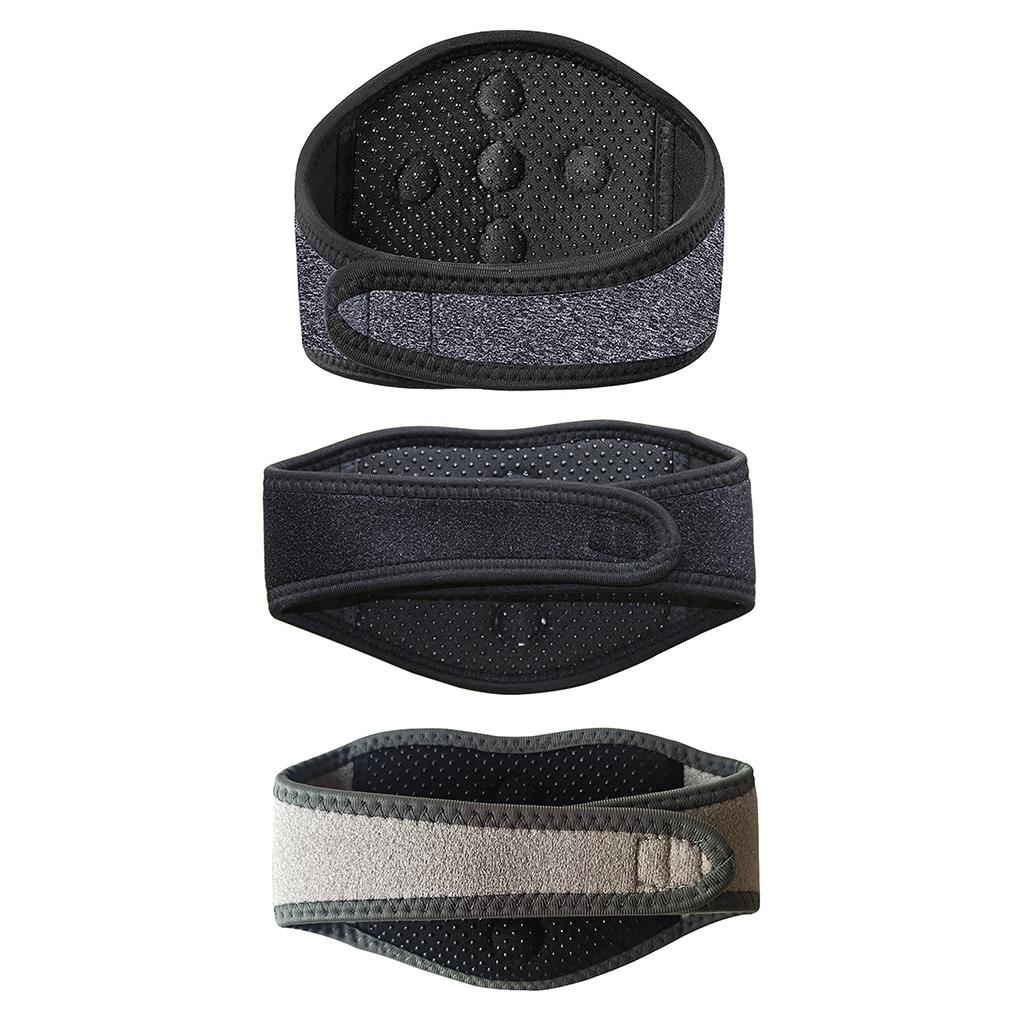 Tourmaline Magnetic Self-Heating Neck Heat Band Pad Brace Support Grey