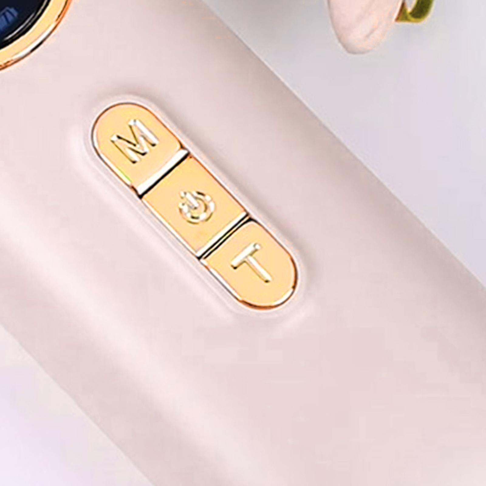 EMS Vibration Red & Blue LED light Beauty Device Face Massager Facial Lift pink