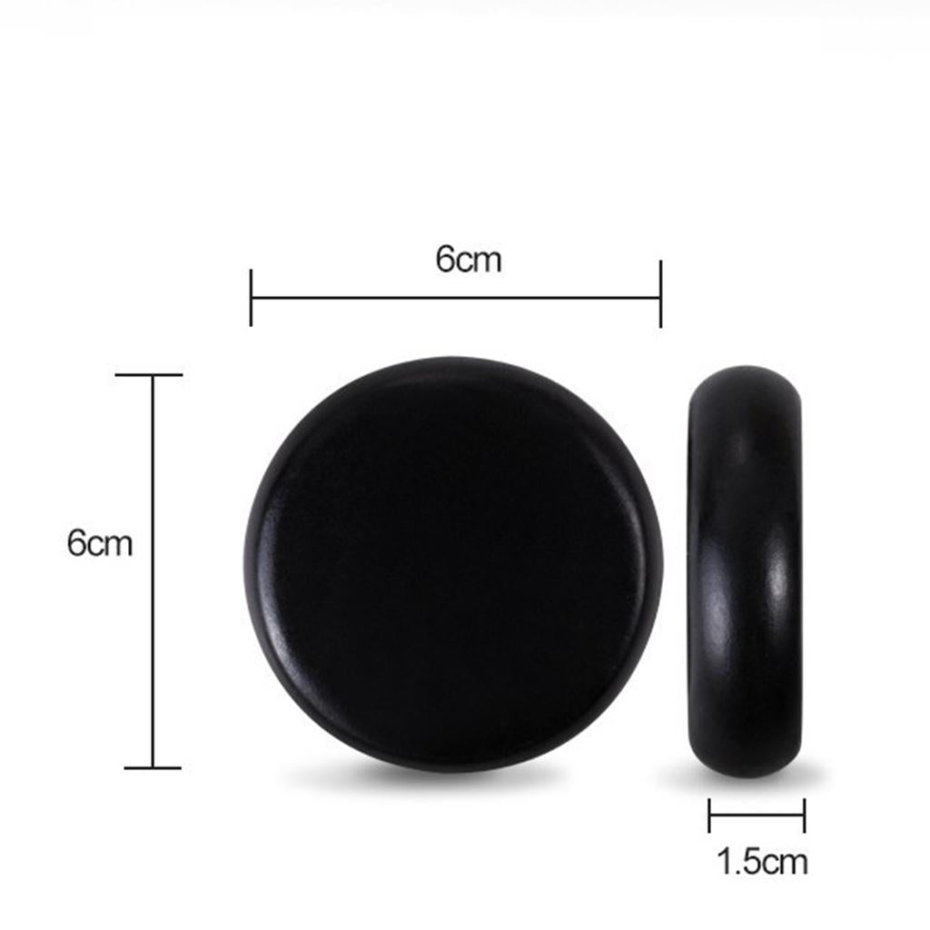 4 Pcs Professional Large Massage Stone Set Basalt Hot Rocks Stones Relaxing 6x6x1.5cm
