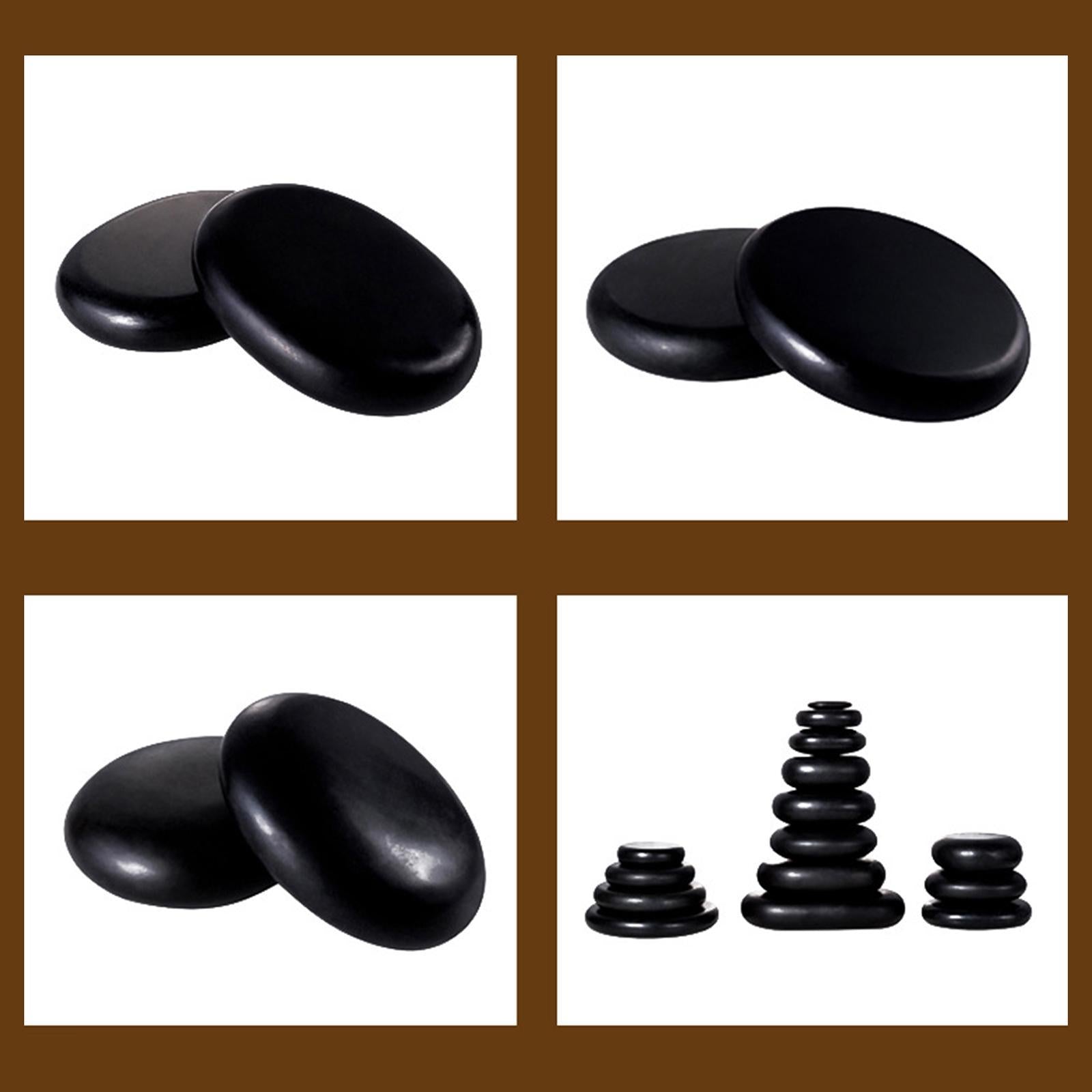 Natural Facial Spa Therapy Massage Stones Pain Relief Lava Basalt 9x7cm