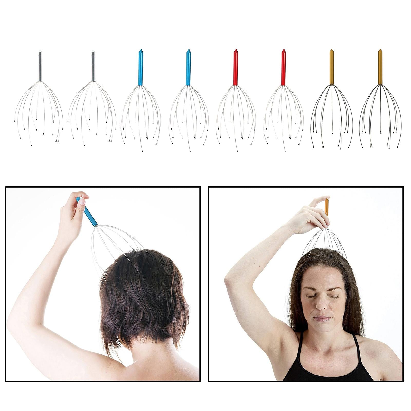 Scalp Massagers Tool Handheld Head Massage Tingler golden
