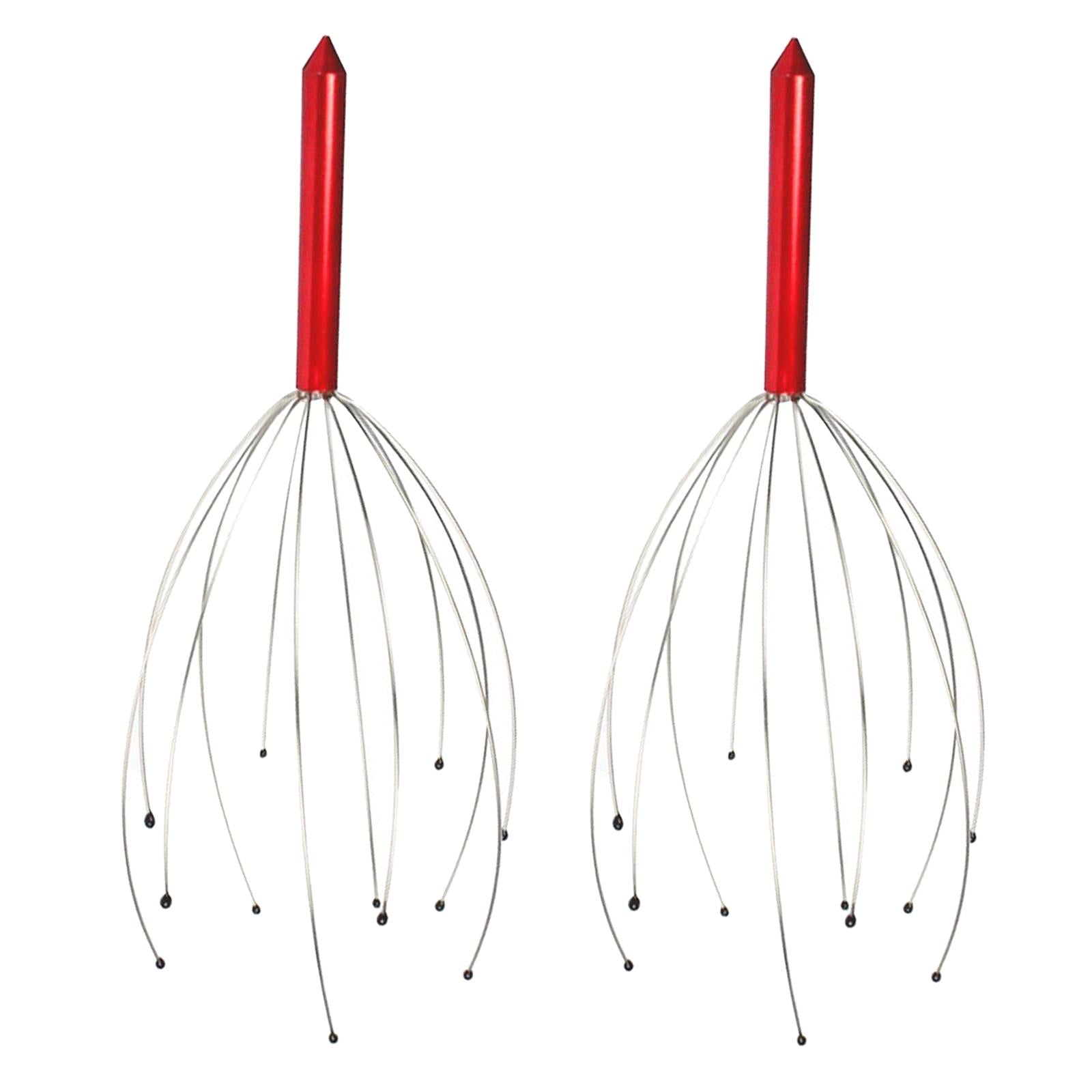 Scalp Massagers Tool Handheld Head Massage Tingler red
