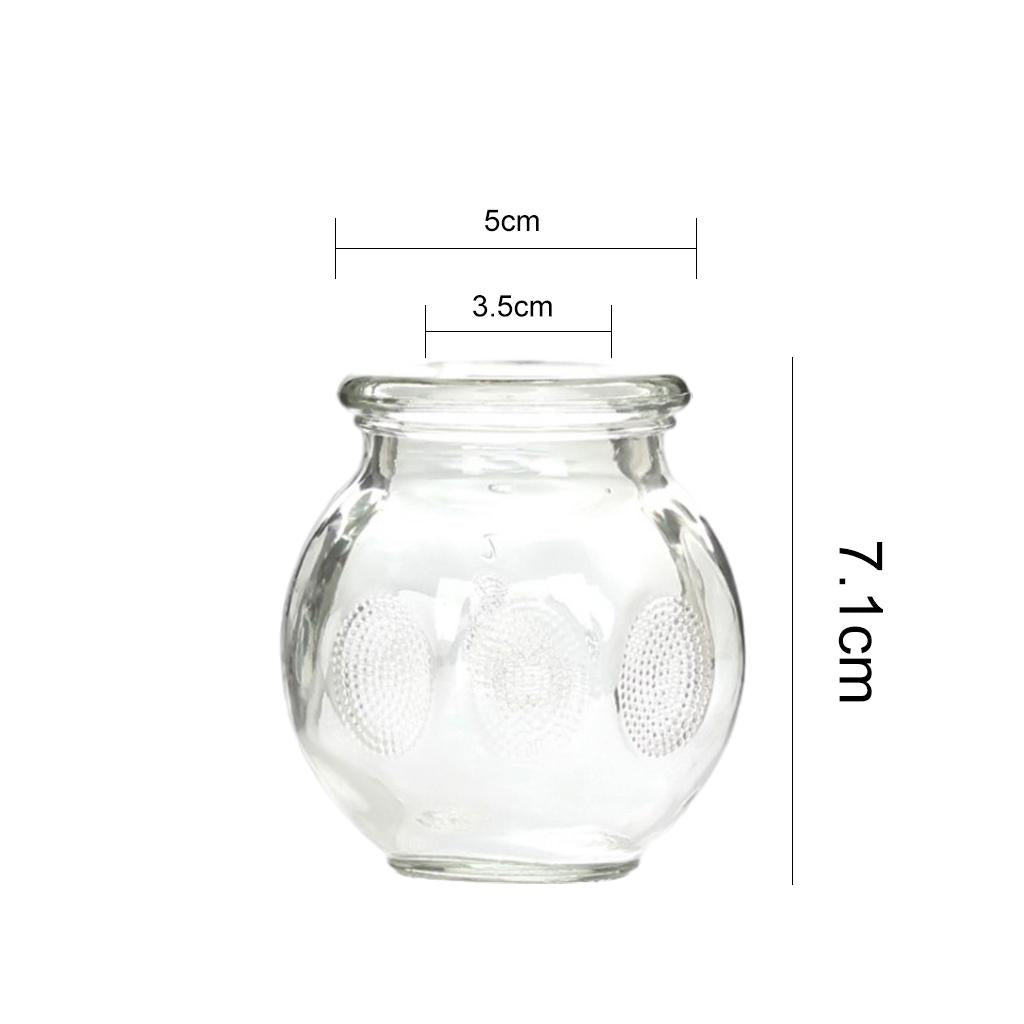 Professional 8pcs Glass Cupping Therapy Set Jars Glass Fire Cupping No.3