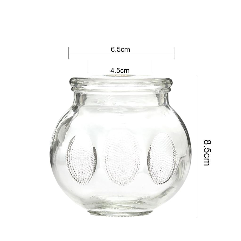 Professional 8pcs Glass Cupping Therapy Set Jars Glass Fire Cupping No.5