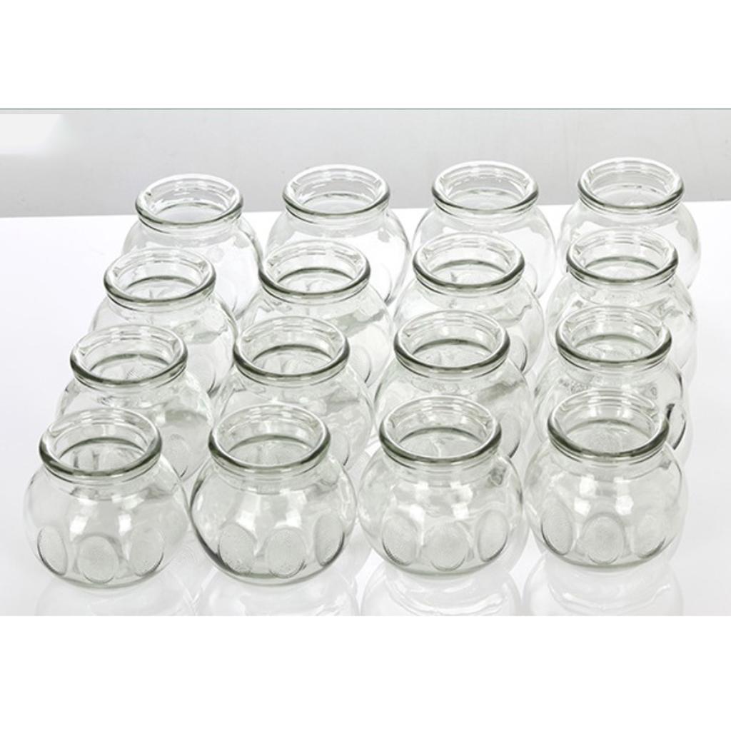 Professional 8pcs Glass Cupping Therapy Set Jars Glass Fire Cupping No.5