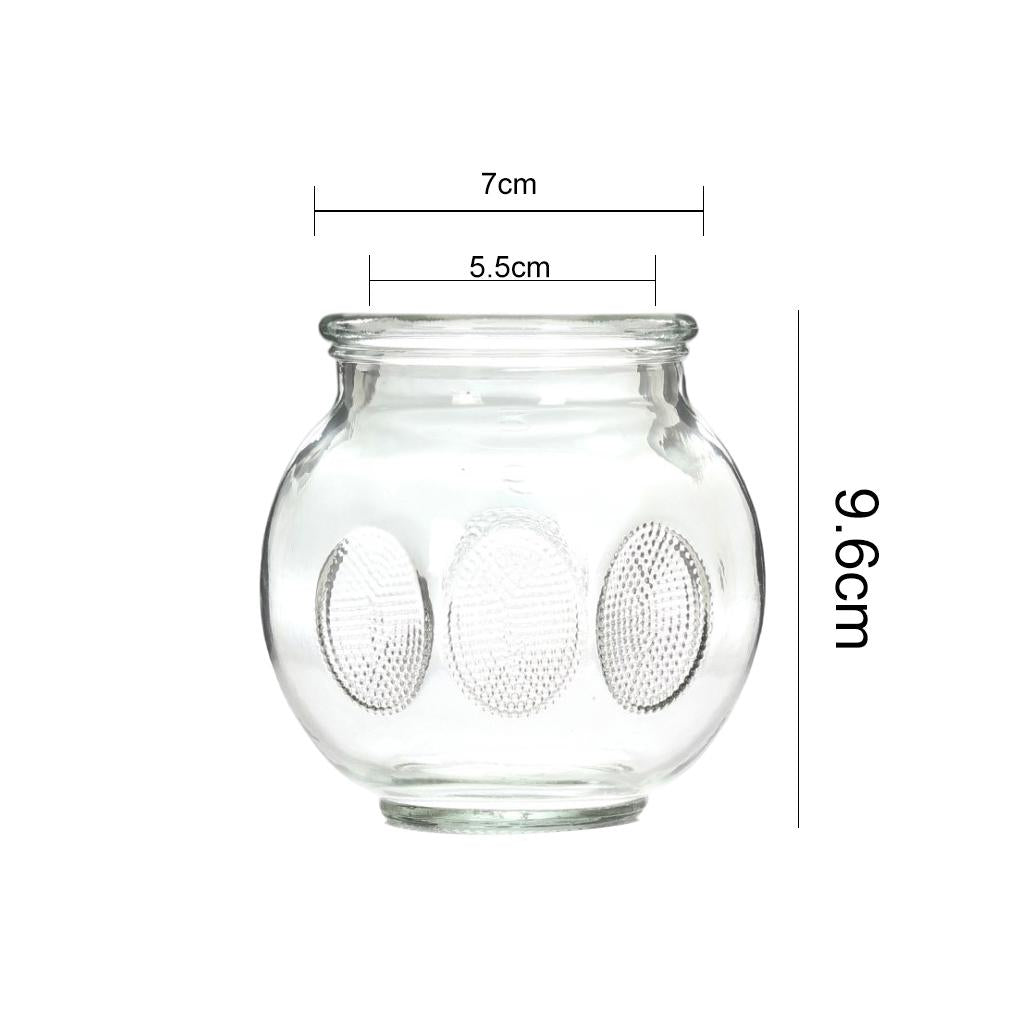 Professional 8pcs Glass Cupping Therapy Set Jars Glass Fire Cupping No.6