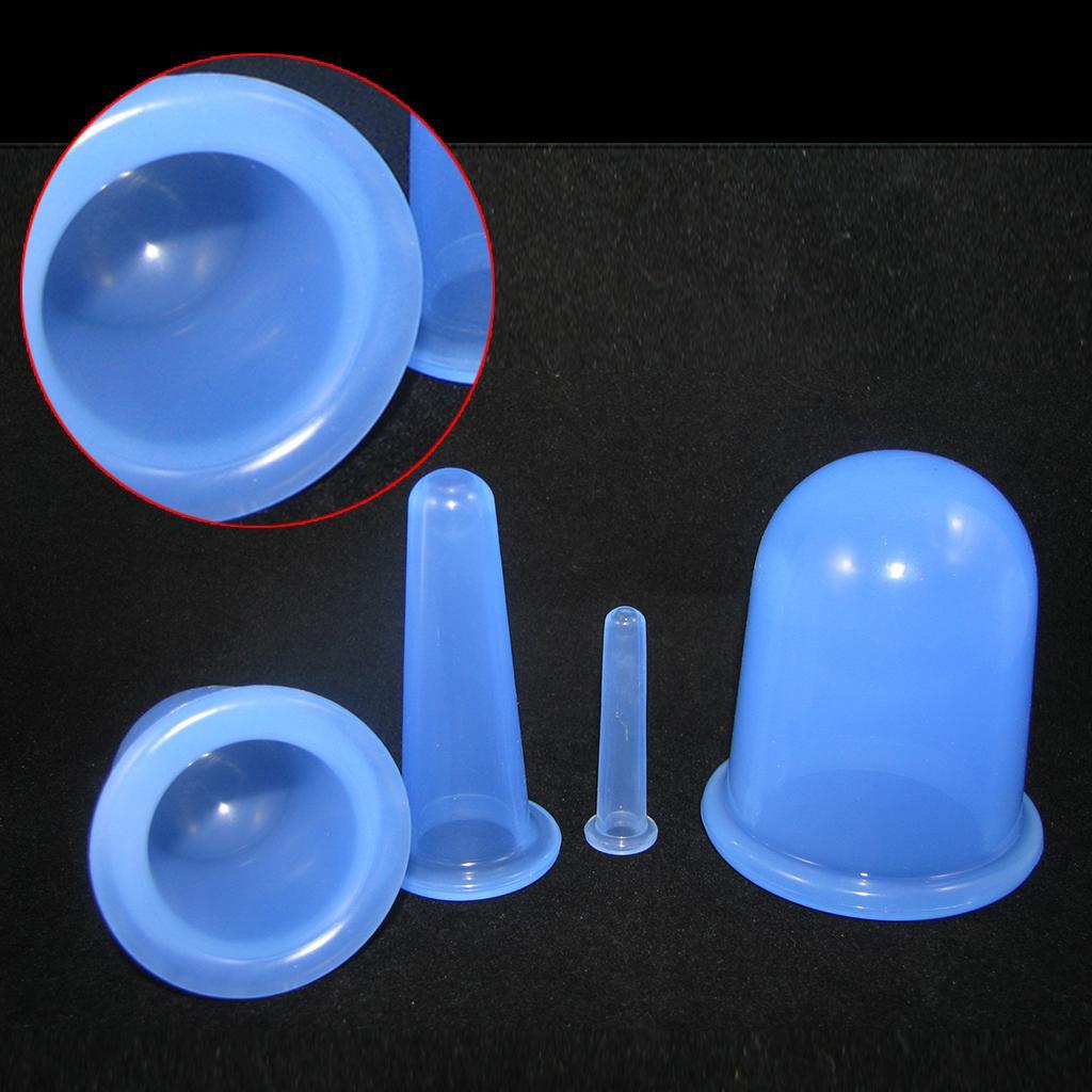 Massage Roller Cupping Cups Home Eye Chest Leg Message w/ Storage Bag Blue