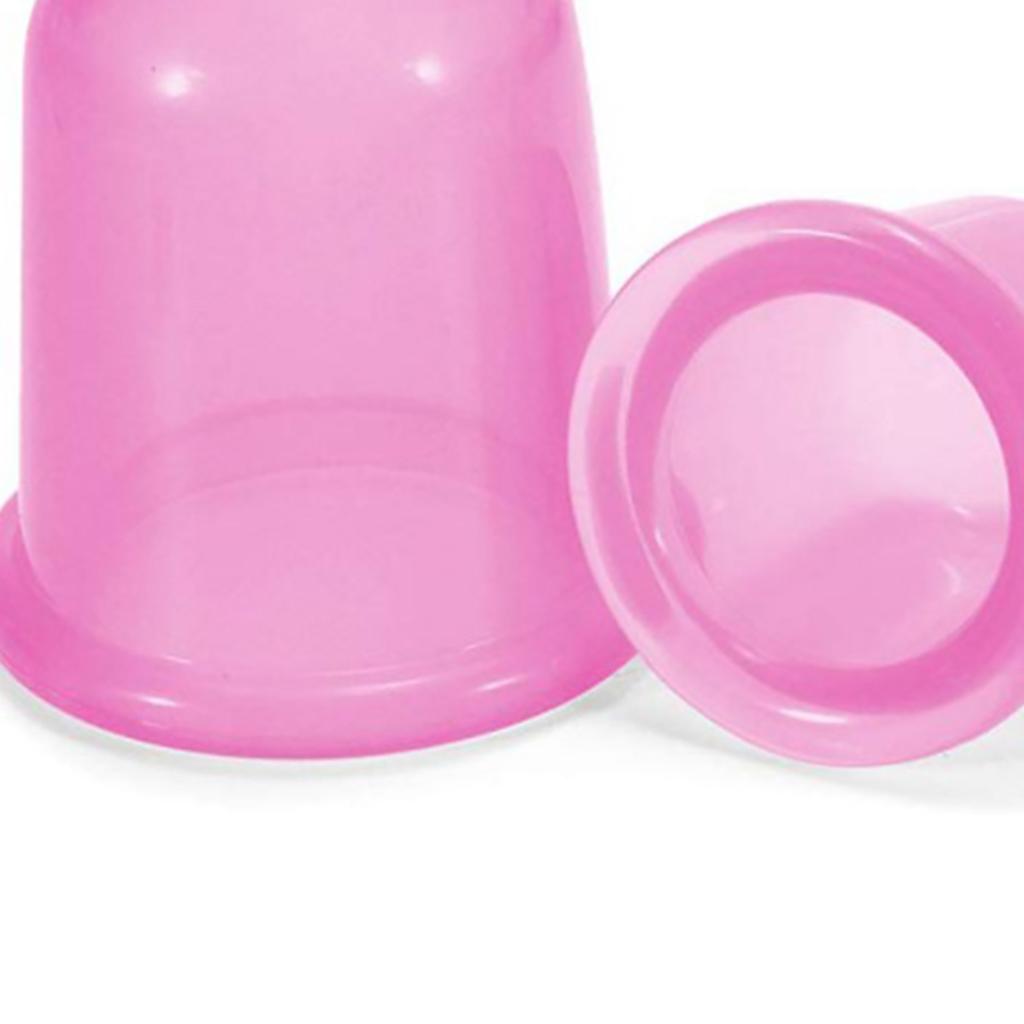 5pcs/Set Massage Roller Cupping Cups Eye Back Leg Full Body Message Pink
