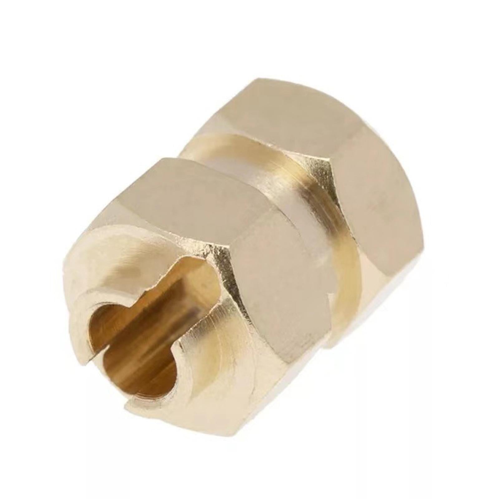 4Pcs Brass Extended 7mm Hex Wheel Hubs Extension Adaptor for AXIAL SCX24