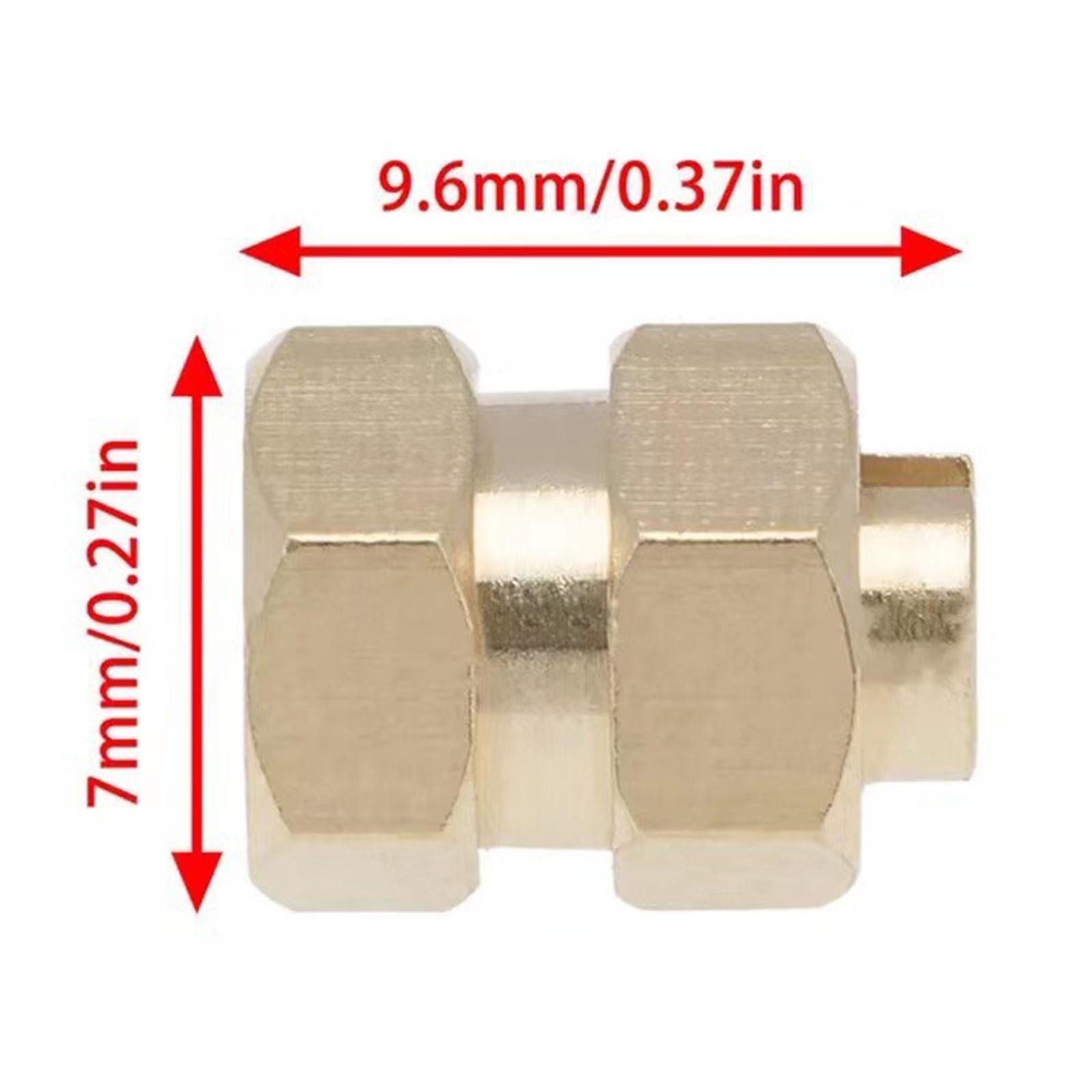 4Pcs Brass Extended 7mm Hex Wheel Hubs Extension Adaptor for AXIAL SCX24