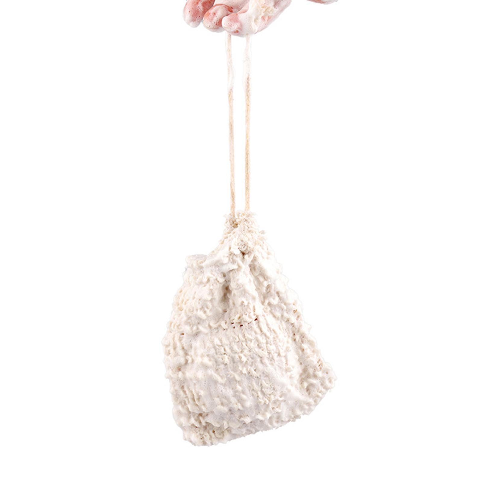 5 Pieces Natural Sisal Exfoliating Soap Holder Bag Pouch Hand Made Mini Size