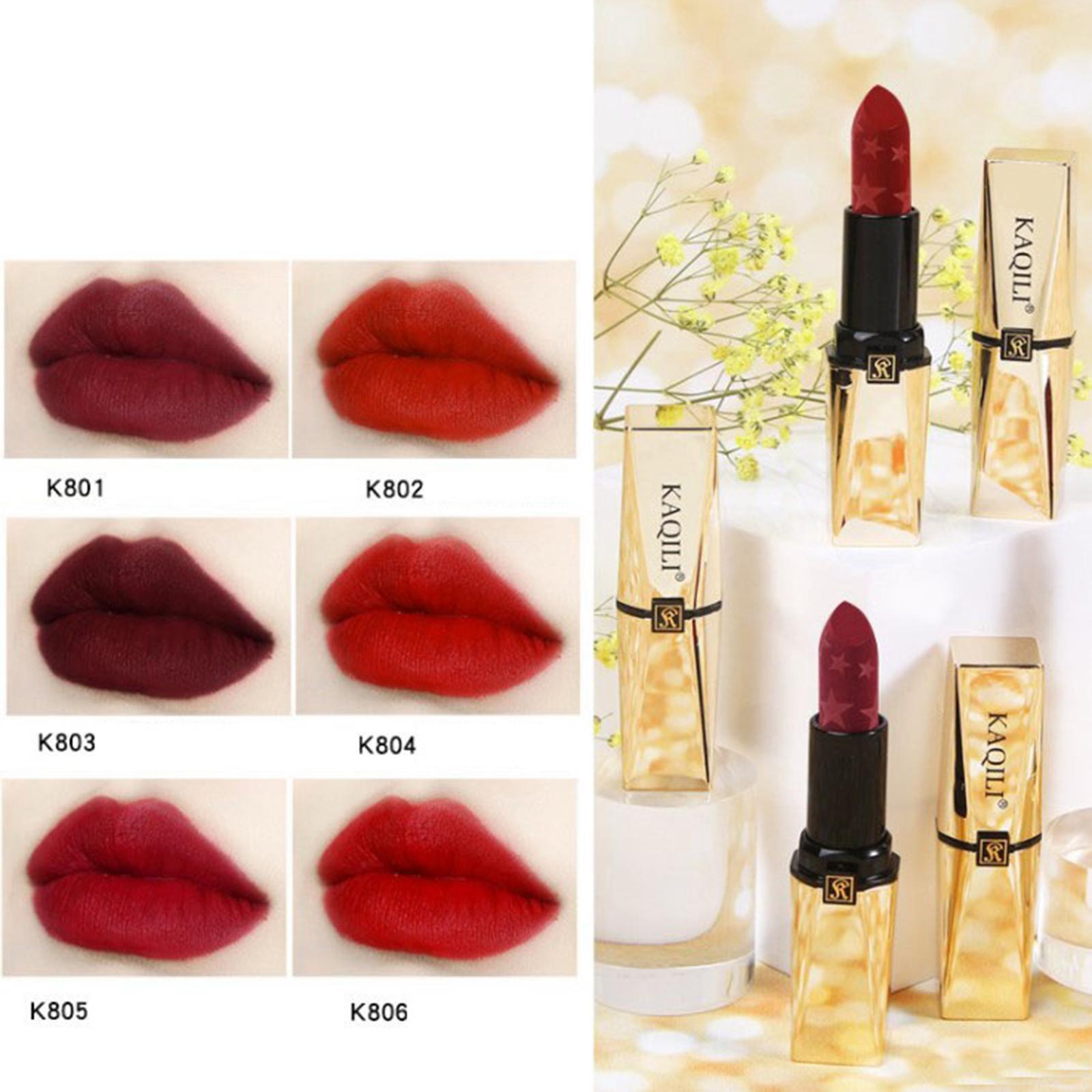 Red Sensational Lipstick Creamy Lip Makeup Matte Finish 3.8g for Women 801