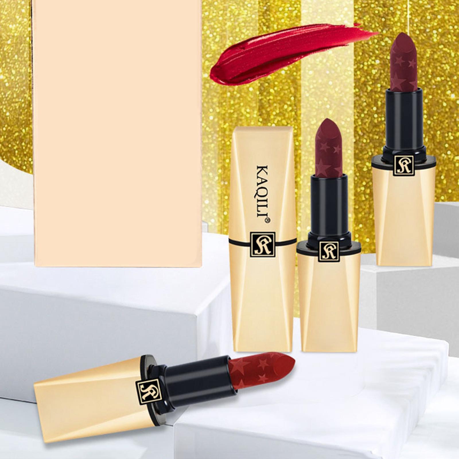 Red Sensational Lipstick Creamy Lip Makeup Matte Finish 3.8g for Women 801