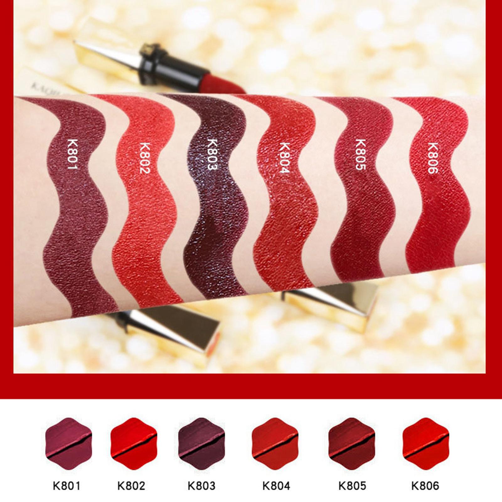 Red Sensational Lipstick Creamy Lip Makeup Matte Finish 3.8g for Women 802