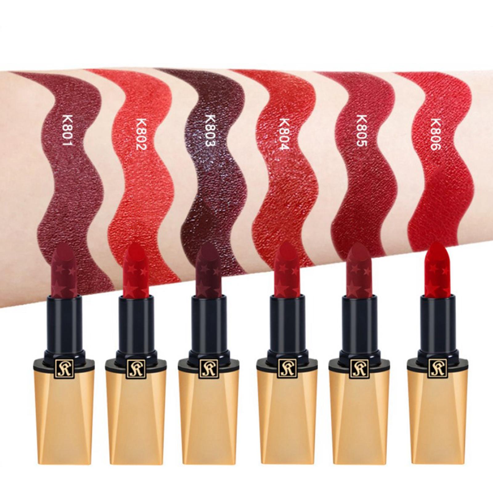 Red Sensational Lipstick Creamy Lip Makeup Matte Finish 3.8g for Women 803