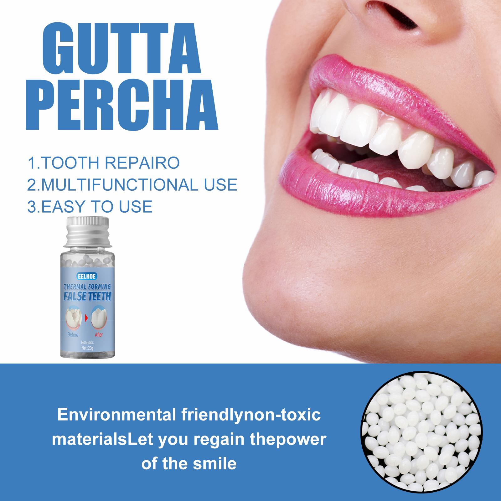 1 Bottle Thermal Fitting Beads Temporary Teeth Repair Thermal Beads 20ml