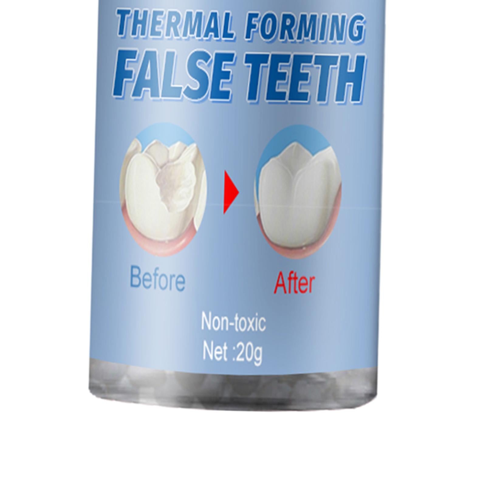1 Bottle Thermal Fitting Beads Temporary Teeth Repair Thermal Beads 20ml