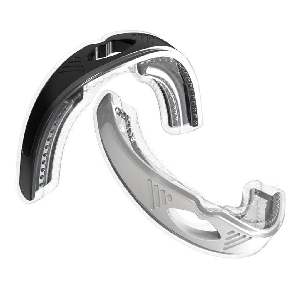 Silicone Mouth Guard Sports Mouthguard Teeth Protection for Adult No Boiling White
