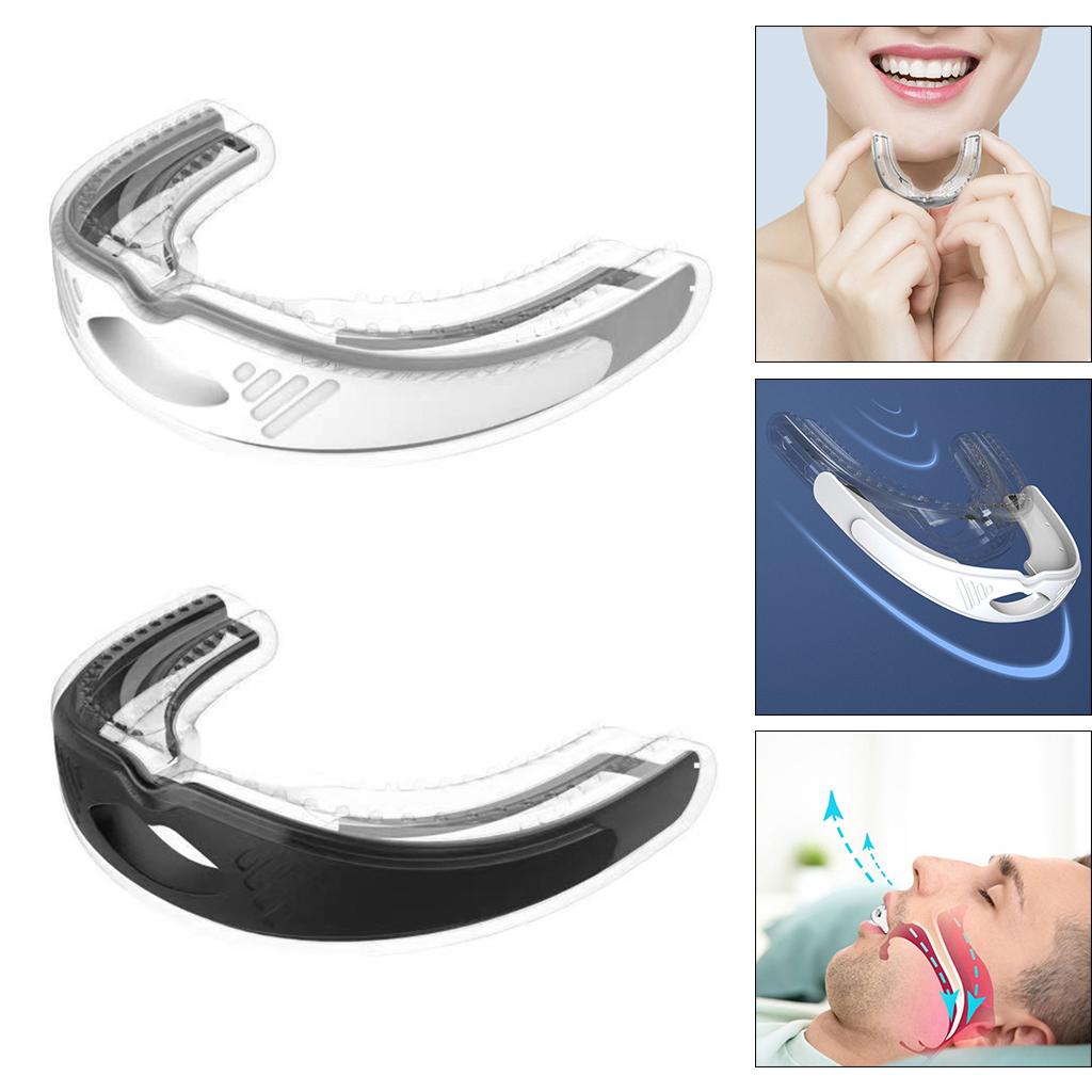 Silicone Mouth Guard Sports Mouthguard Teeth Protection for Adult No Boiling White