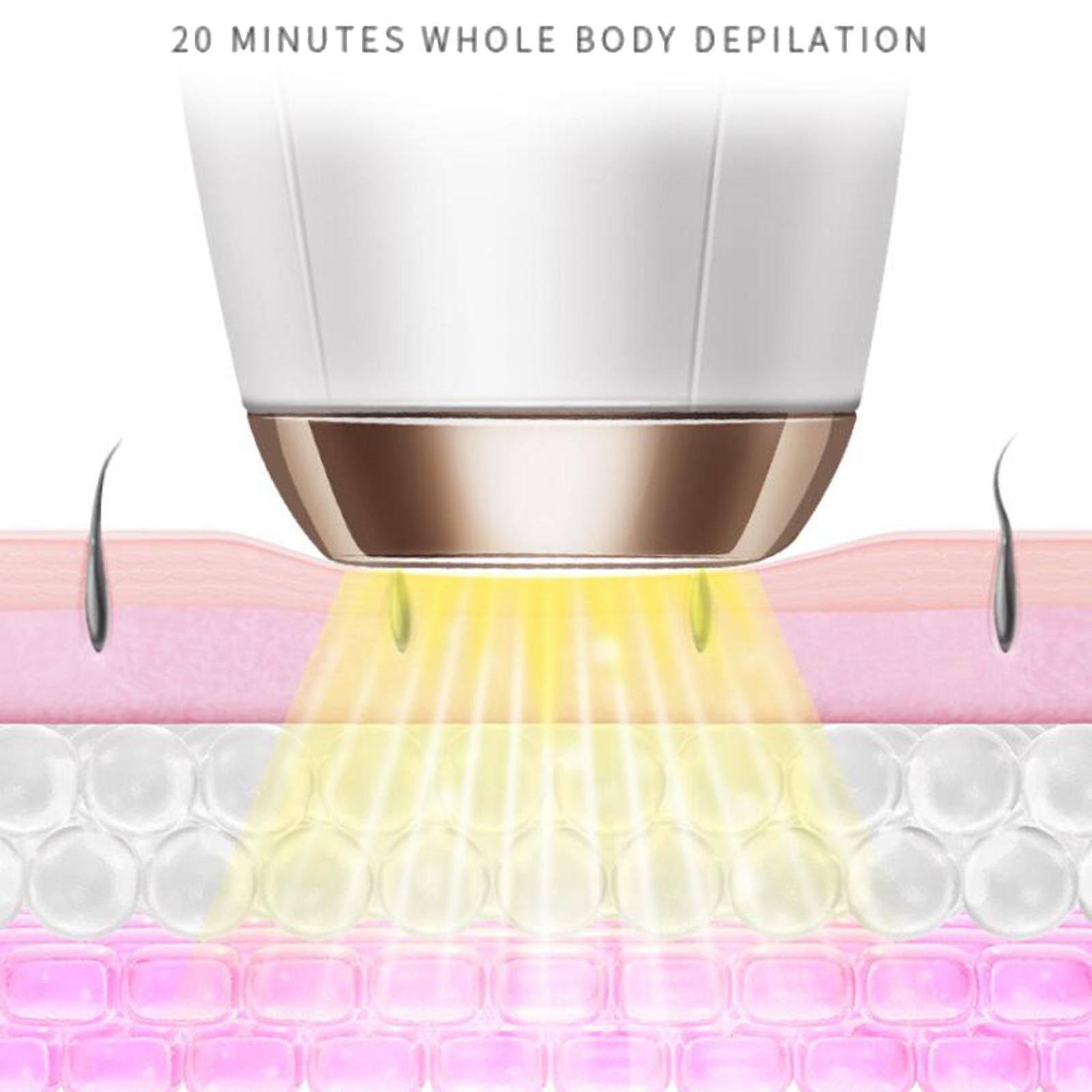 Hair Removal 2 Modes Cold Compress for Whole Body Face Bikini Home Use -EU