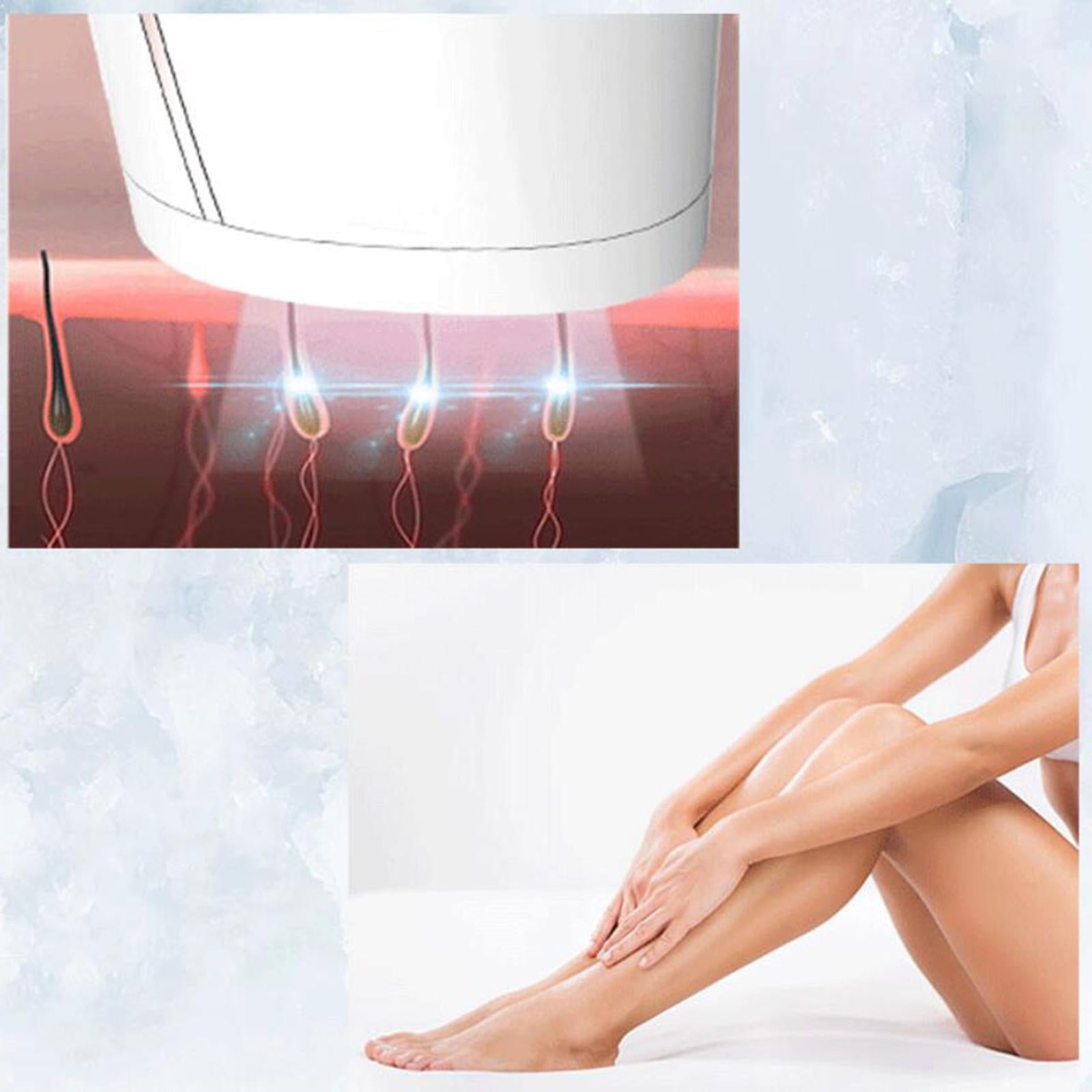 Hair Removal 2 Modes for Whole Body Face Bikini Home Use US white rose gold