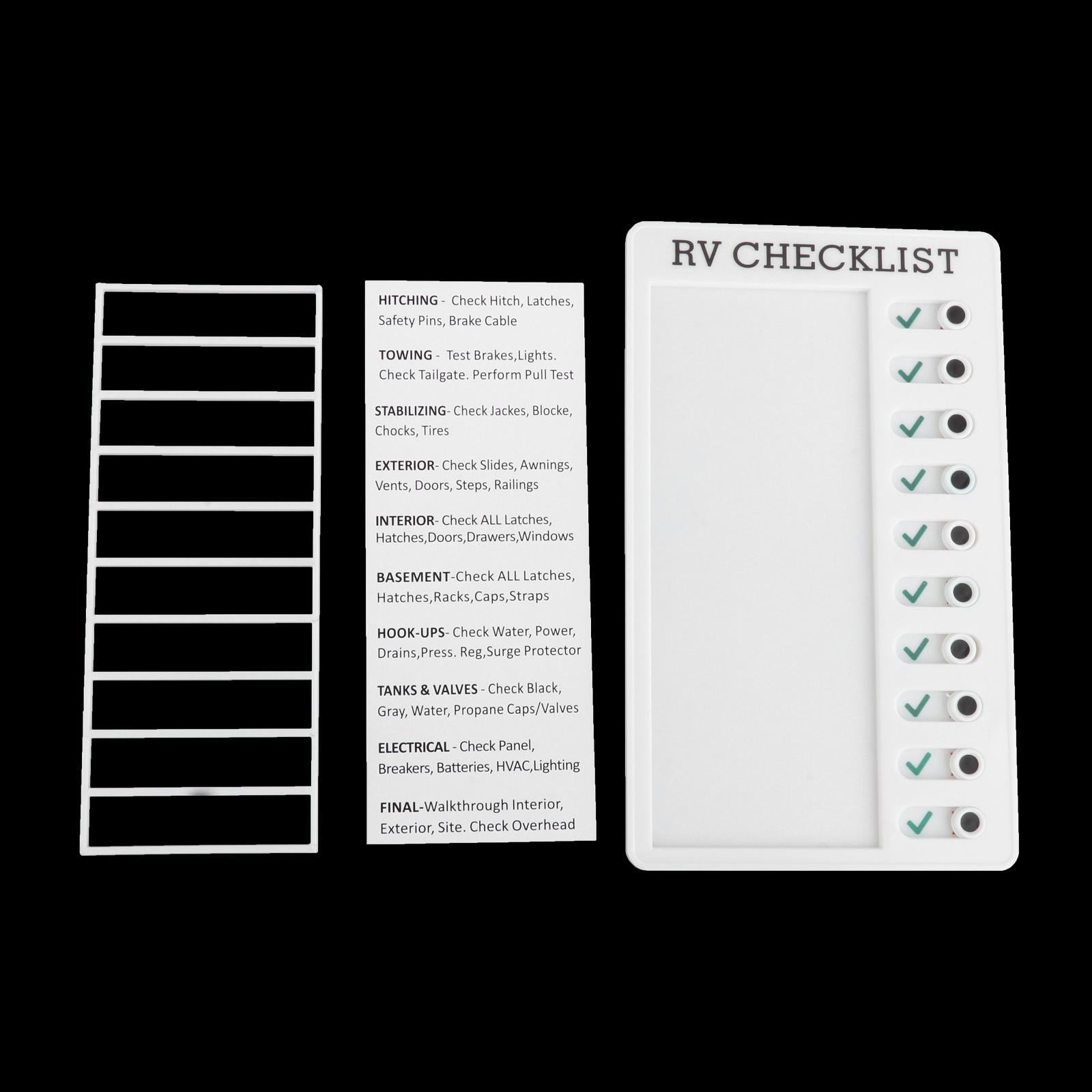 Memo Board Note Pad Chore Chart Daily Planner Reminding Time RV Checklist