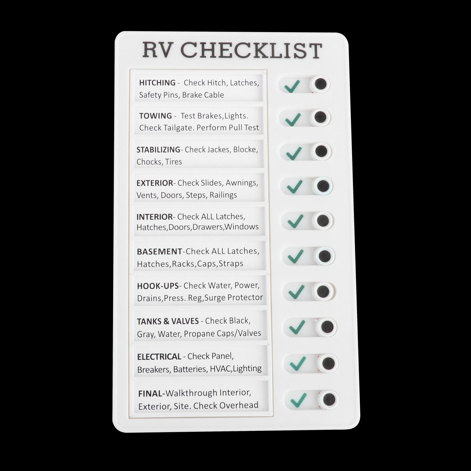 Memo Board Note Pad Chore Chart Daily Planner Reminding Time RV Checklist