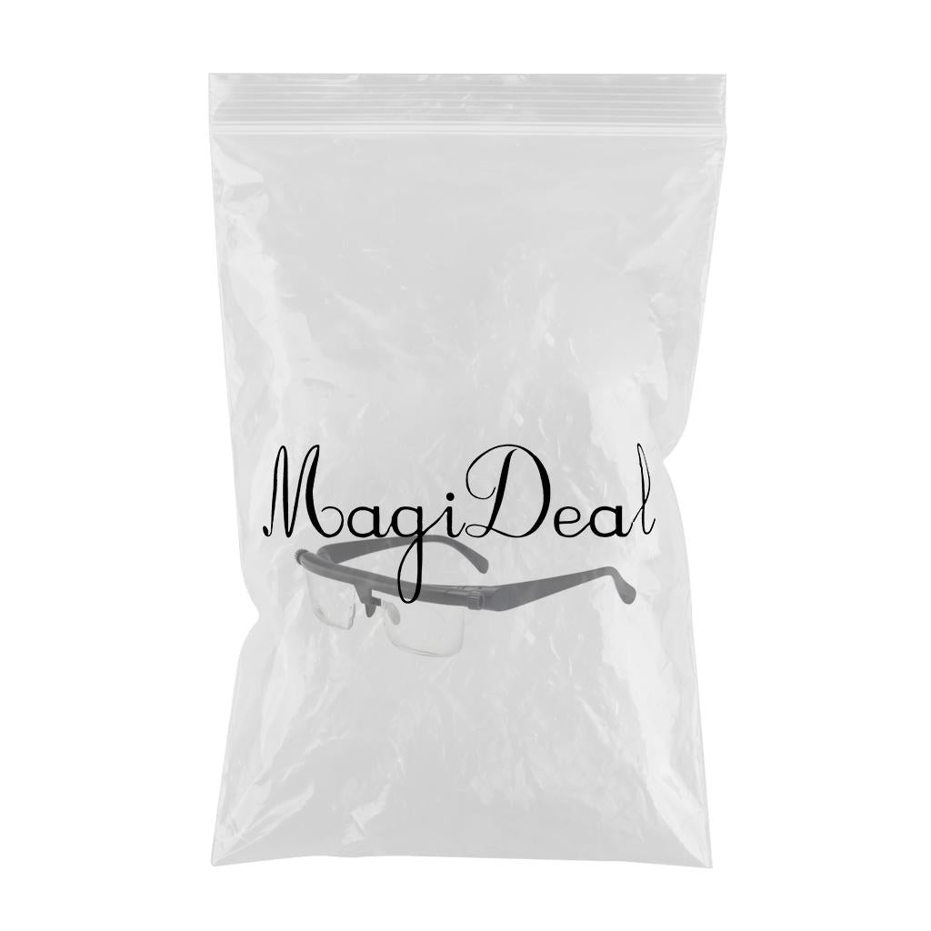 1Pair Dial Adjustable Focus Eyeglasses Glasses for Reading Distance Vision