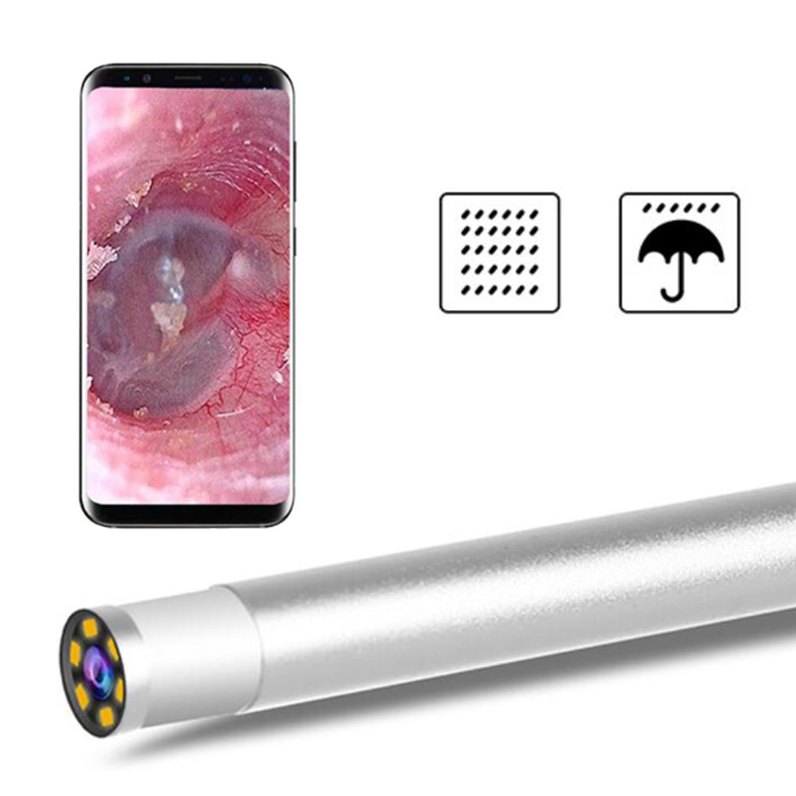 Ear Wax Removal w/Camera Endoscope Otoscope Earpick Ear Cleaning White