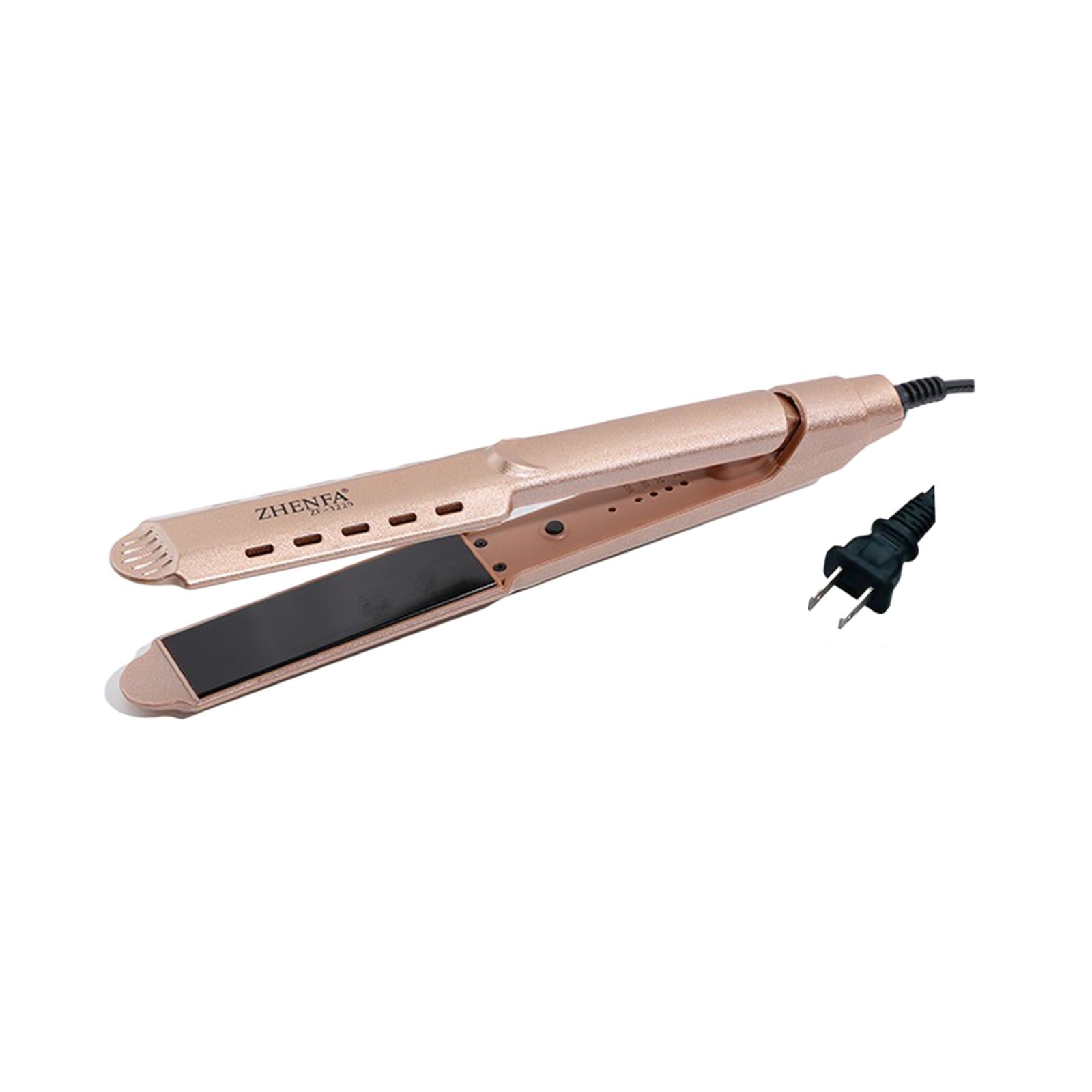 Hair Straightener Curler Curling Iron No Snagging Plug-US Golden