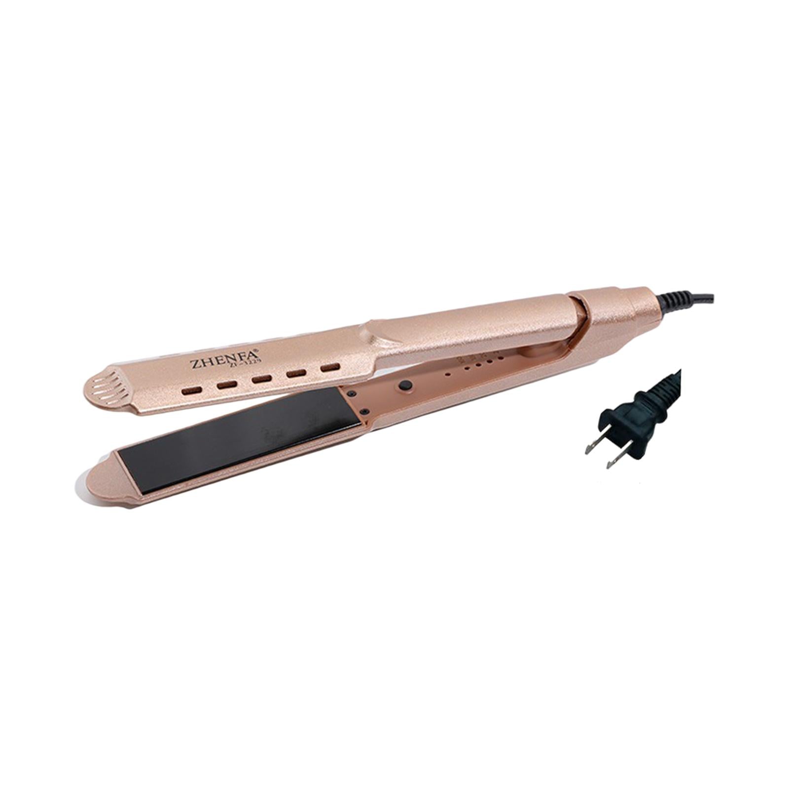 Hair Straightener Curler Curling Iron No Snagging Plug-US Golden